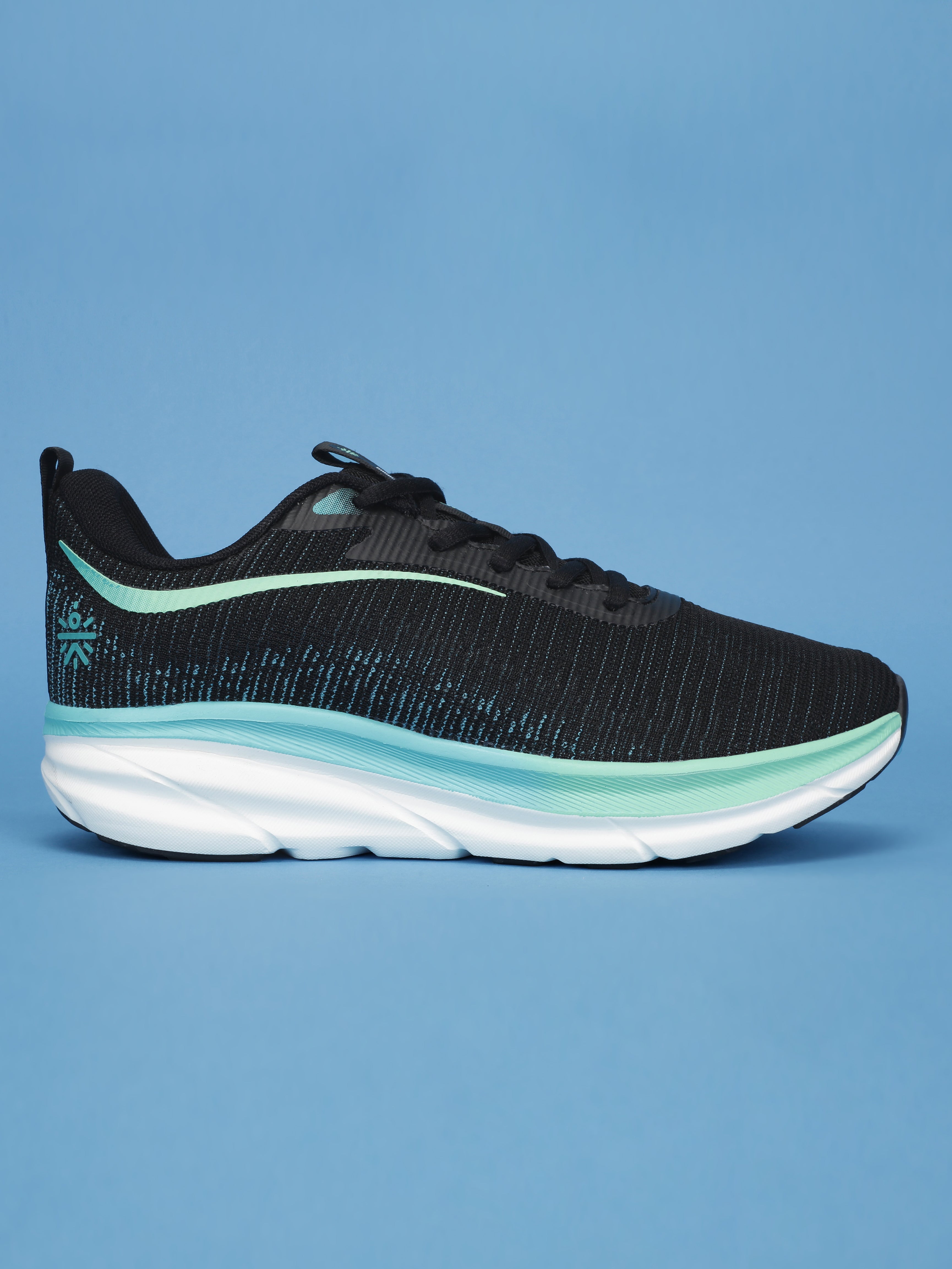 cult Women's Flytor Running Shoes - Black/Sea Green