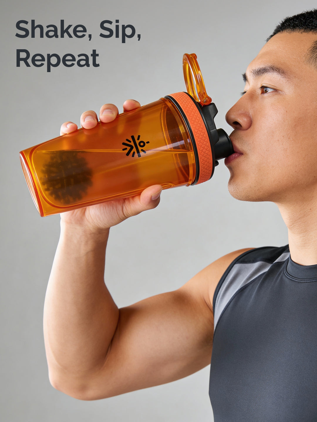 CULT FrostBlend Shaker Bottle 500 ml, Durable Leak-Proof Multipurpose Shaker for Fitness & Supplements Orange