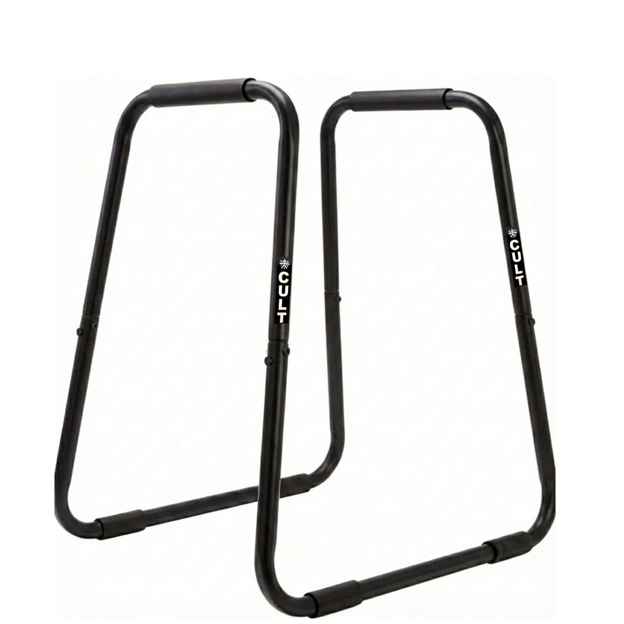 Cult Heavy-Duty Dip Bar for Strength Training | 150 kg Weight Capacity | Non-Slip handle Grips with Stable Leveling | Perfect for home Gym