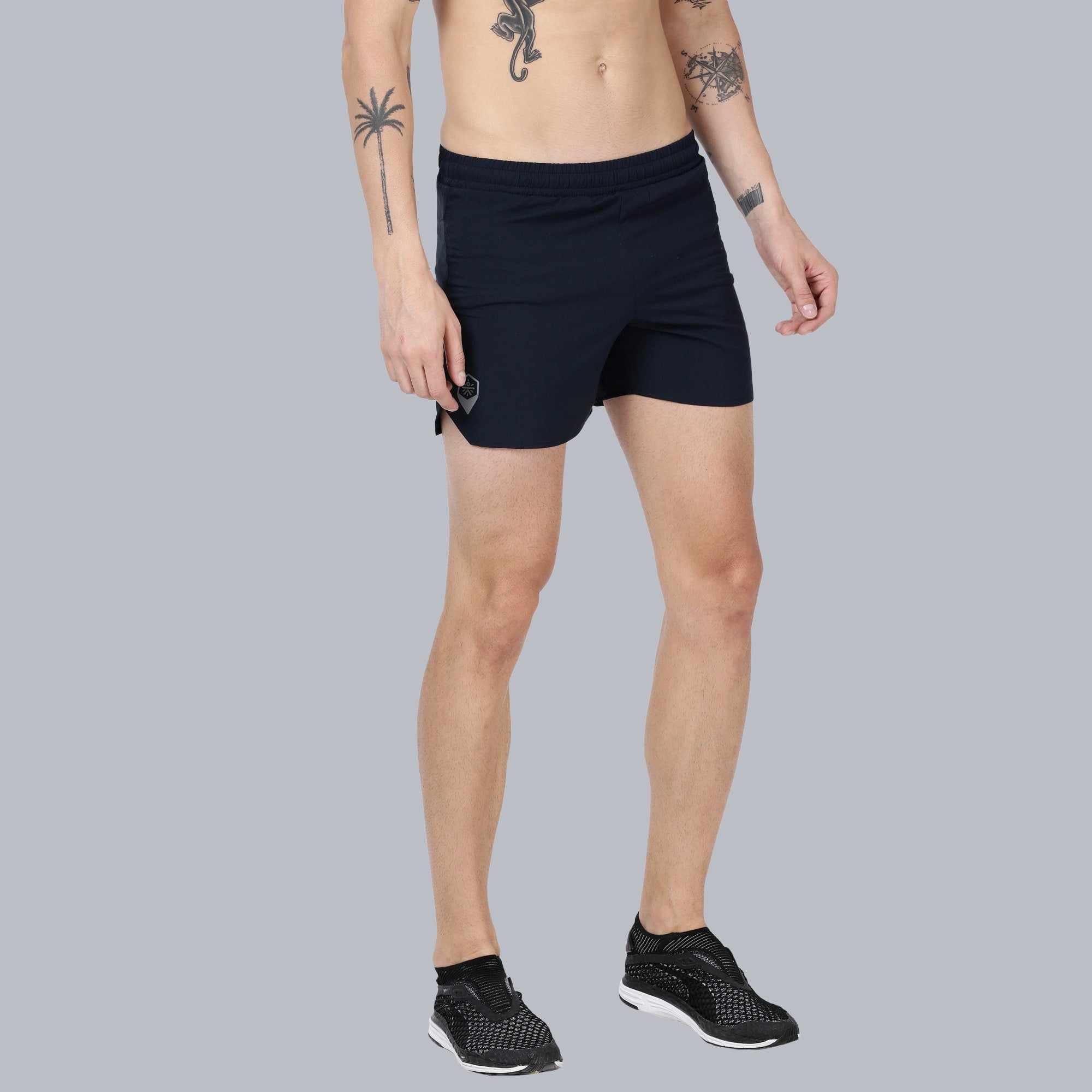 Vitals Bolt Blue Running Shorts