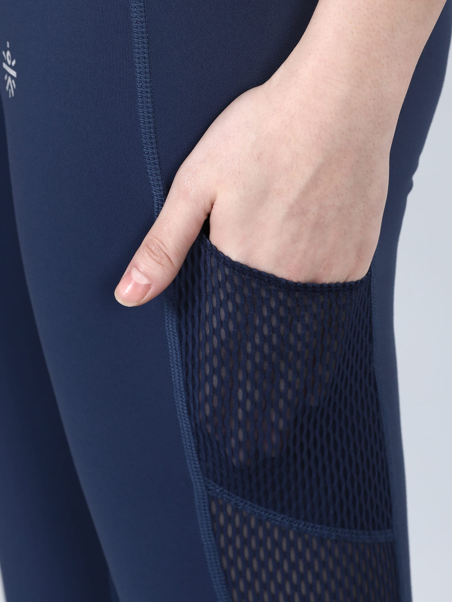 Absolute Fit High Spirit Navy Mesh Leggings