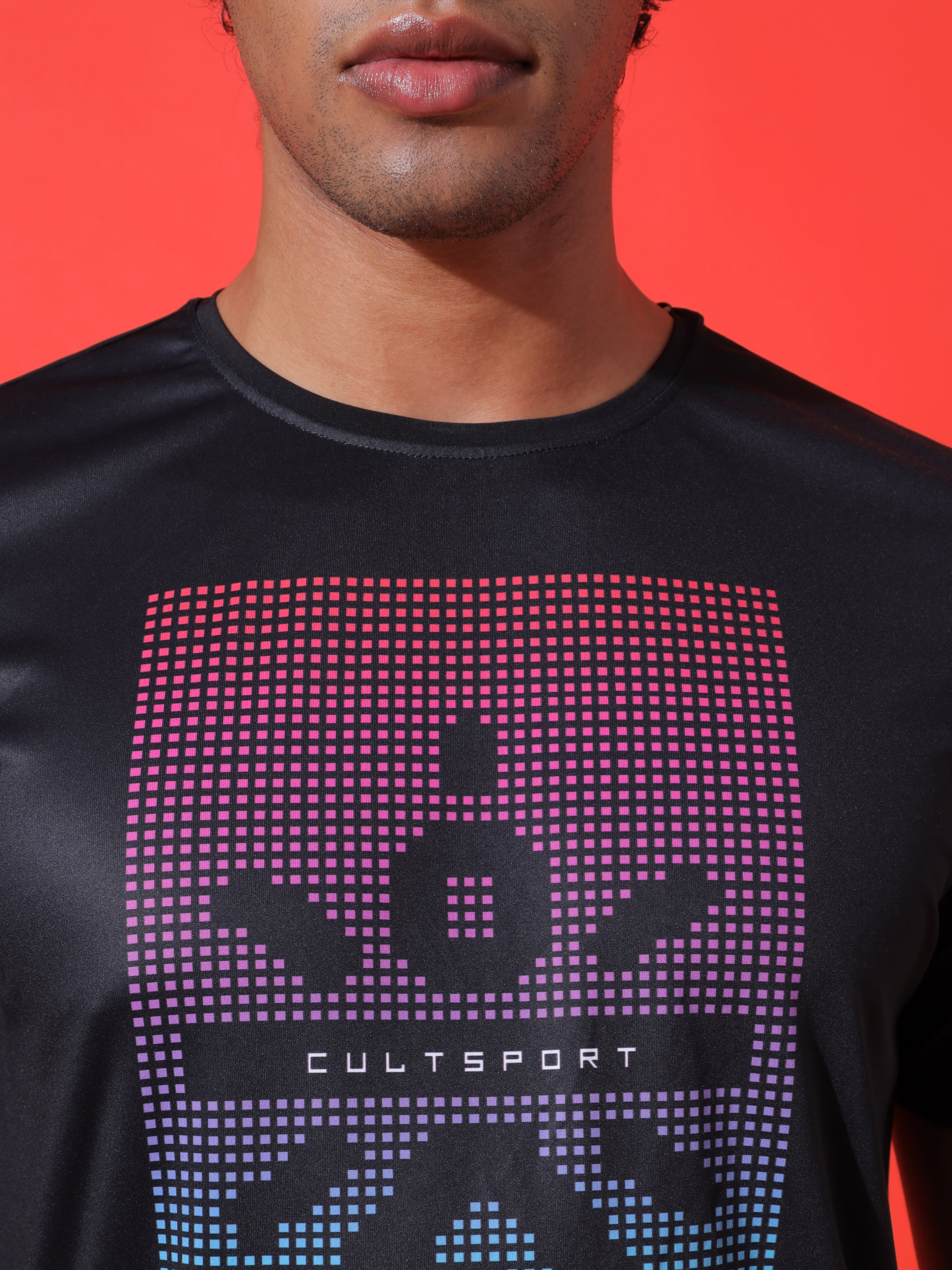 Pixel Graphic Print T-shirt