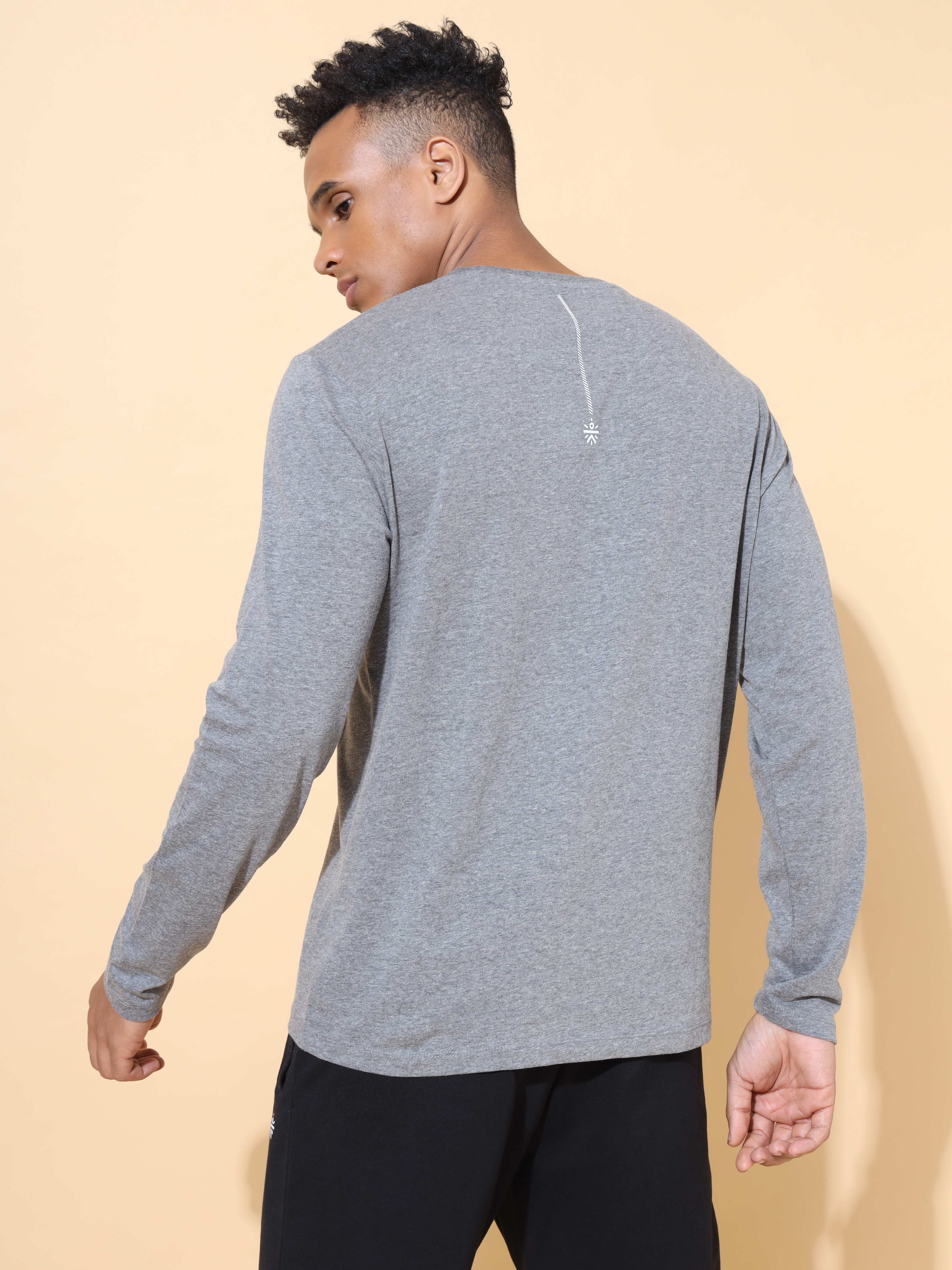 Melange Comfort T-shirt with Mesh Insert