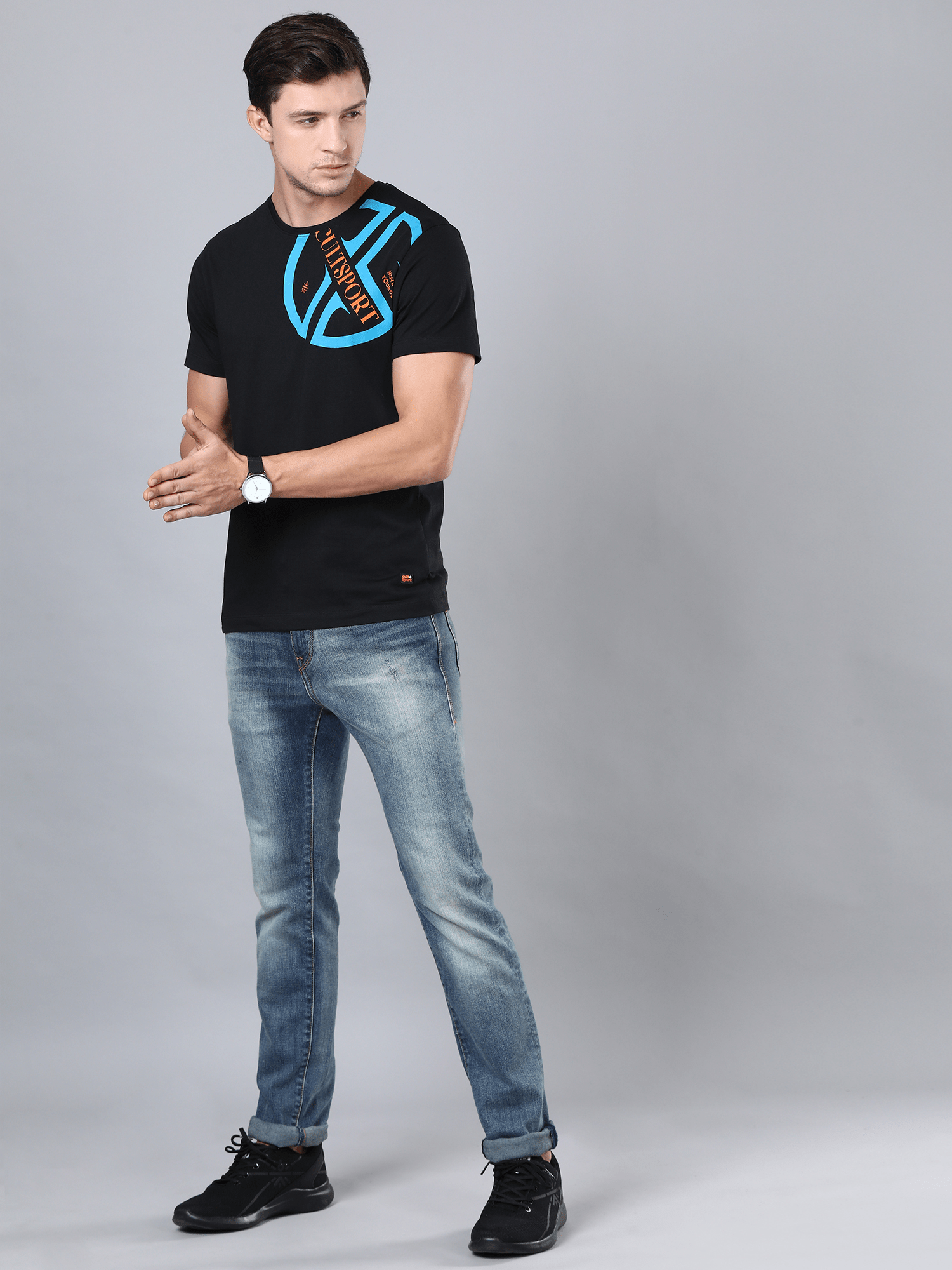 Everyday Unique Black Casual Tee