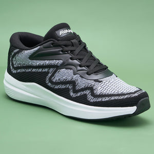 Avant Men's GripUp Running Shoes - Black/White