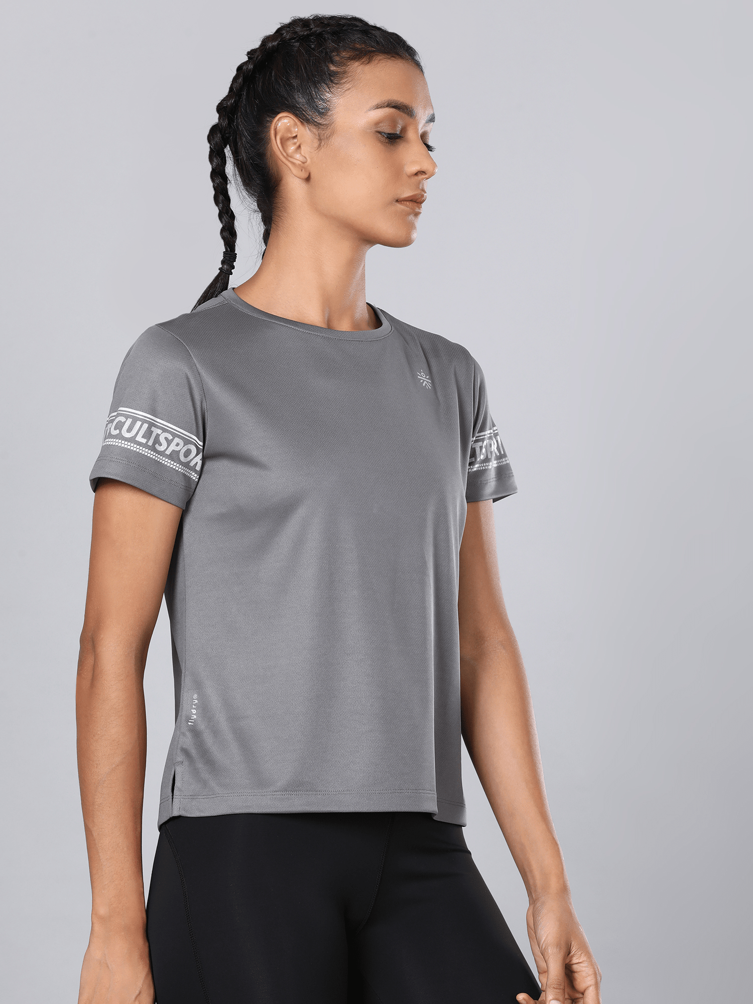 Code Hustle Grey Workout Tee