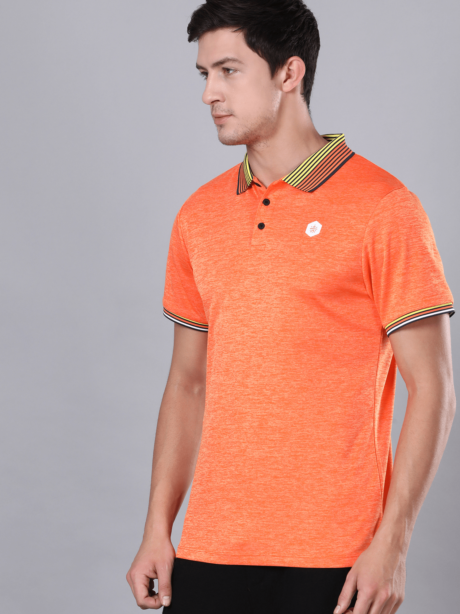 Signature Tri color Orange Polo