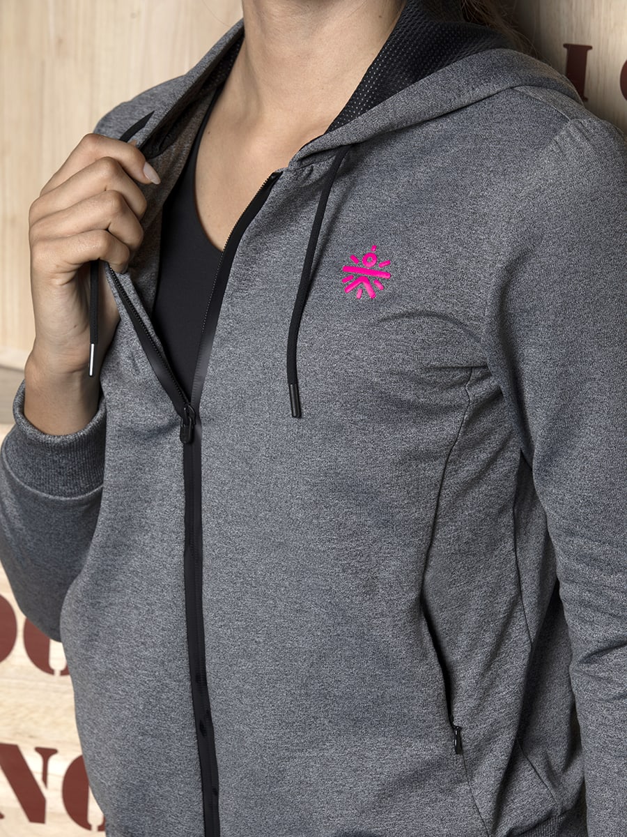 Women Vital Carry On Grey Hoodie