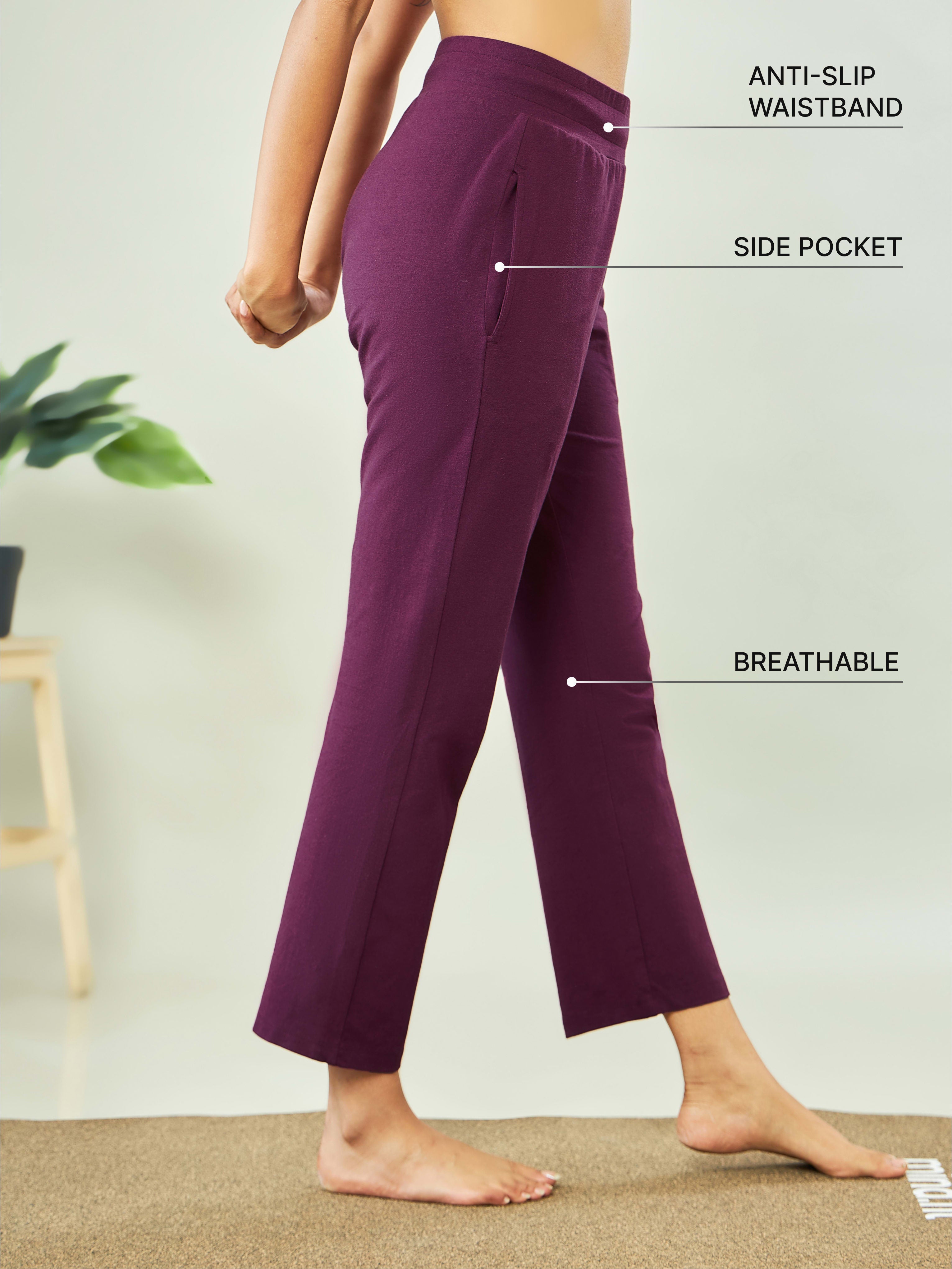 Solid Regular Track Pants with Pockets