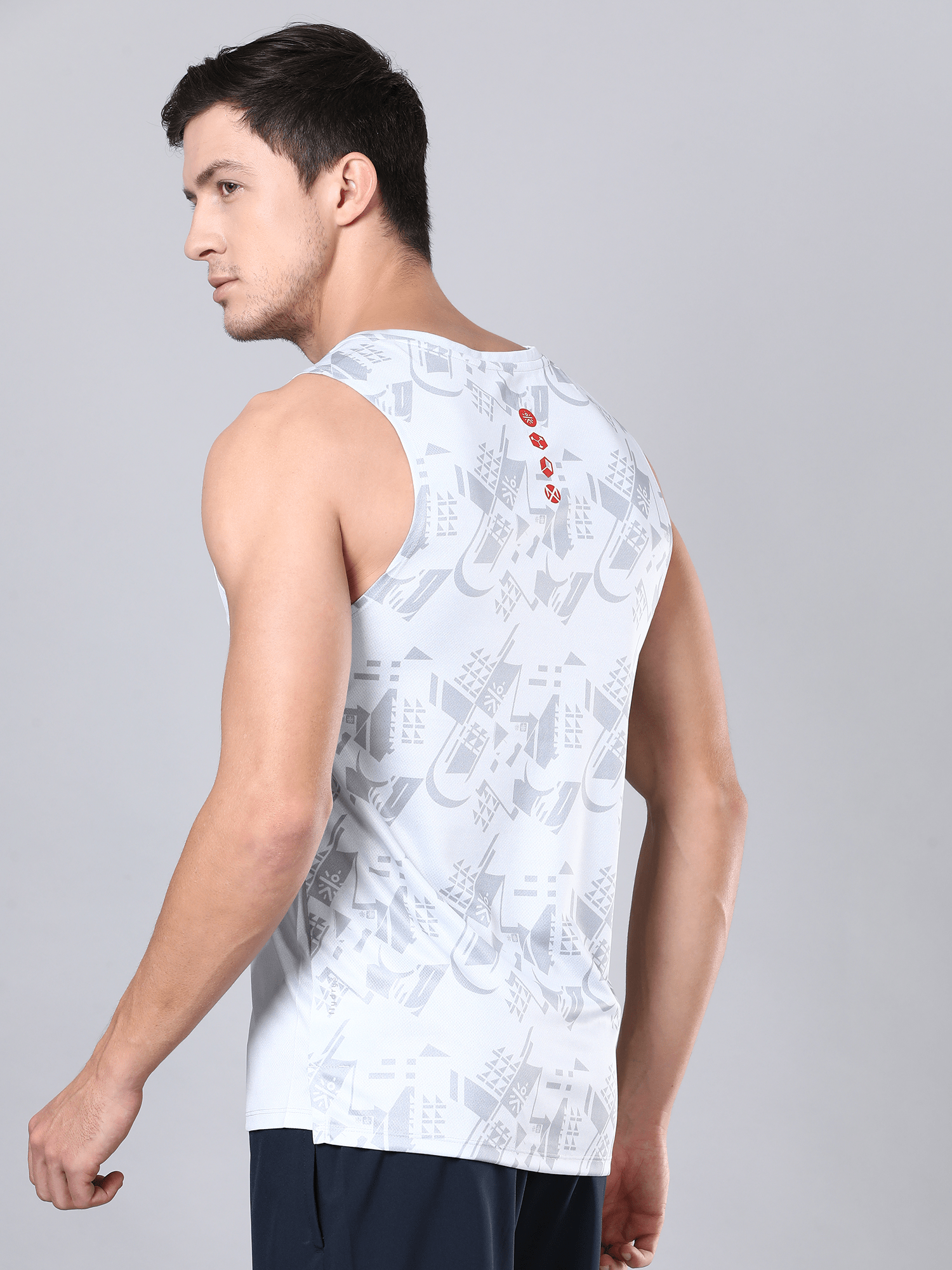 Dugout Houndstooth Grey Tank