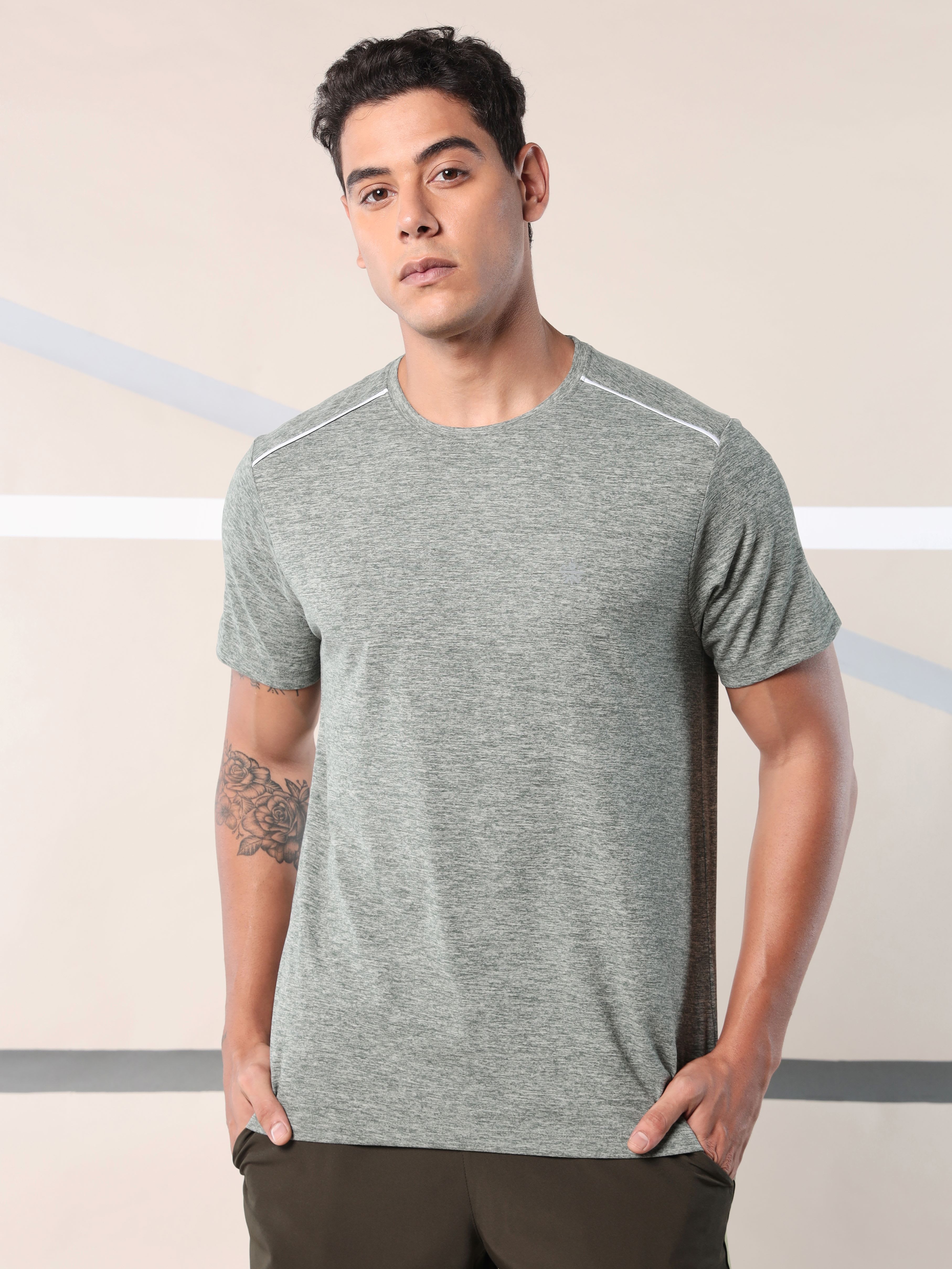 Move All Day Olive Comfortech T-shirt