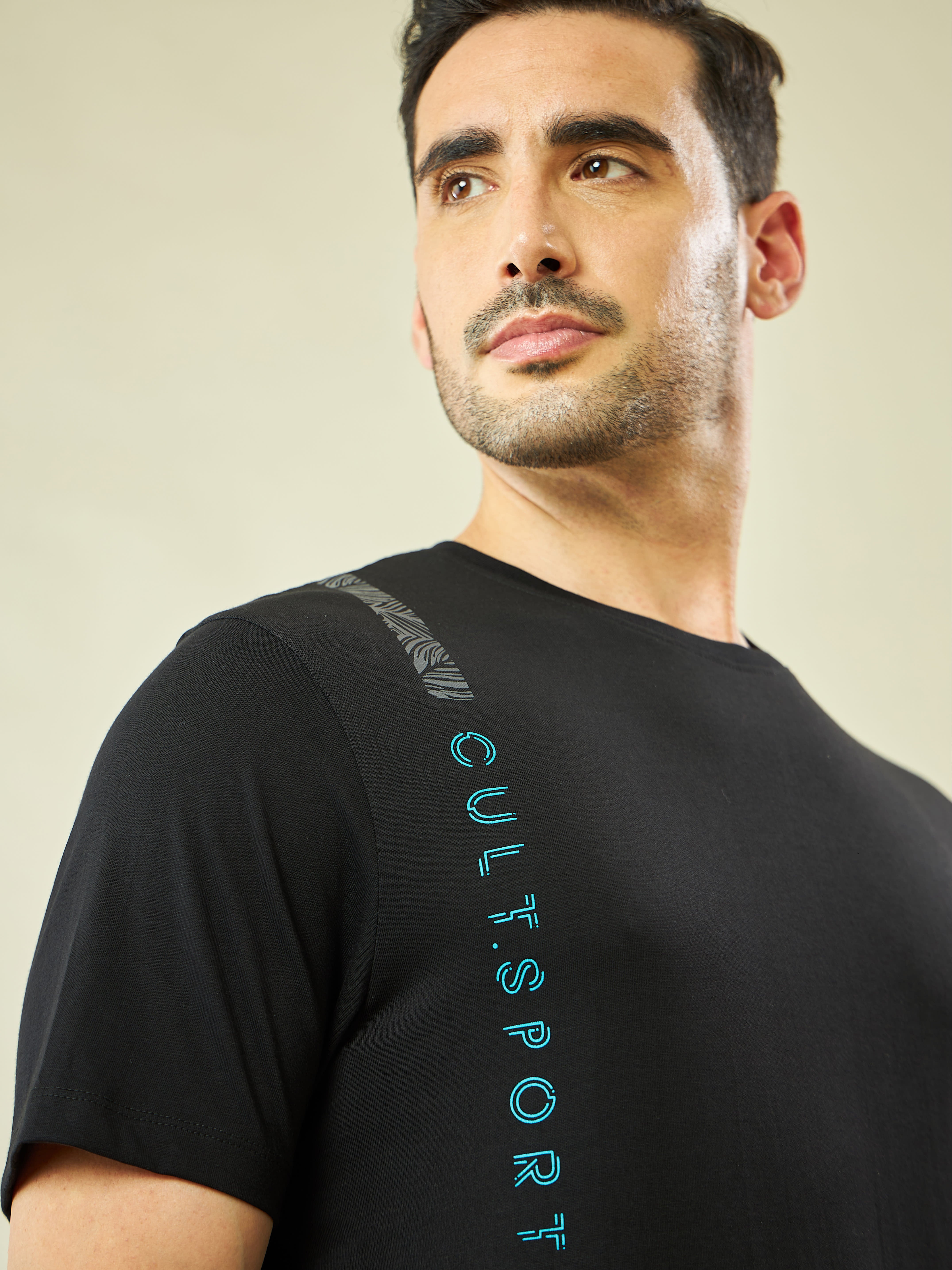 Placement Print Yoga T-shirt