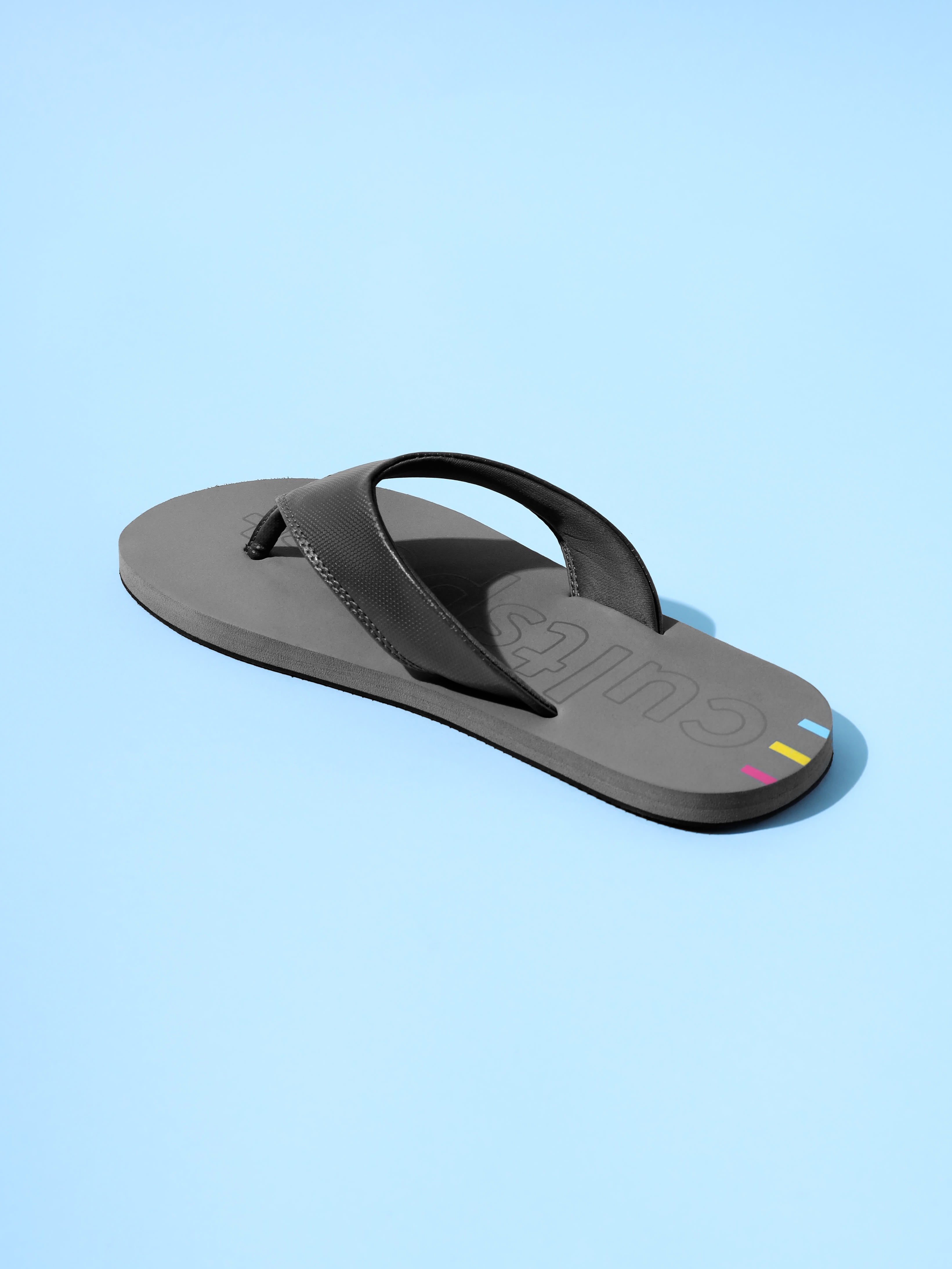 cult Glide Sweat Absorbing EVA Flip Flops - Dark Grey