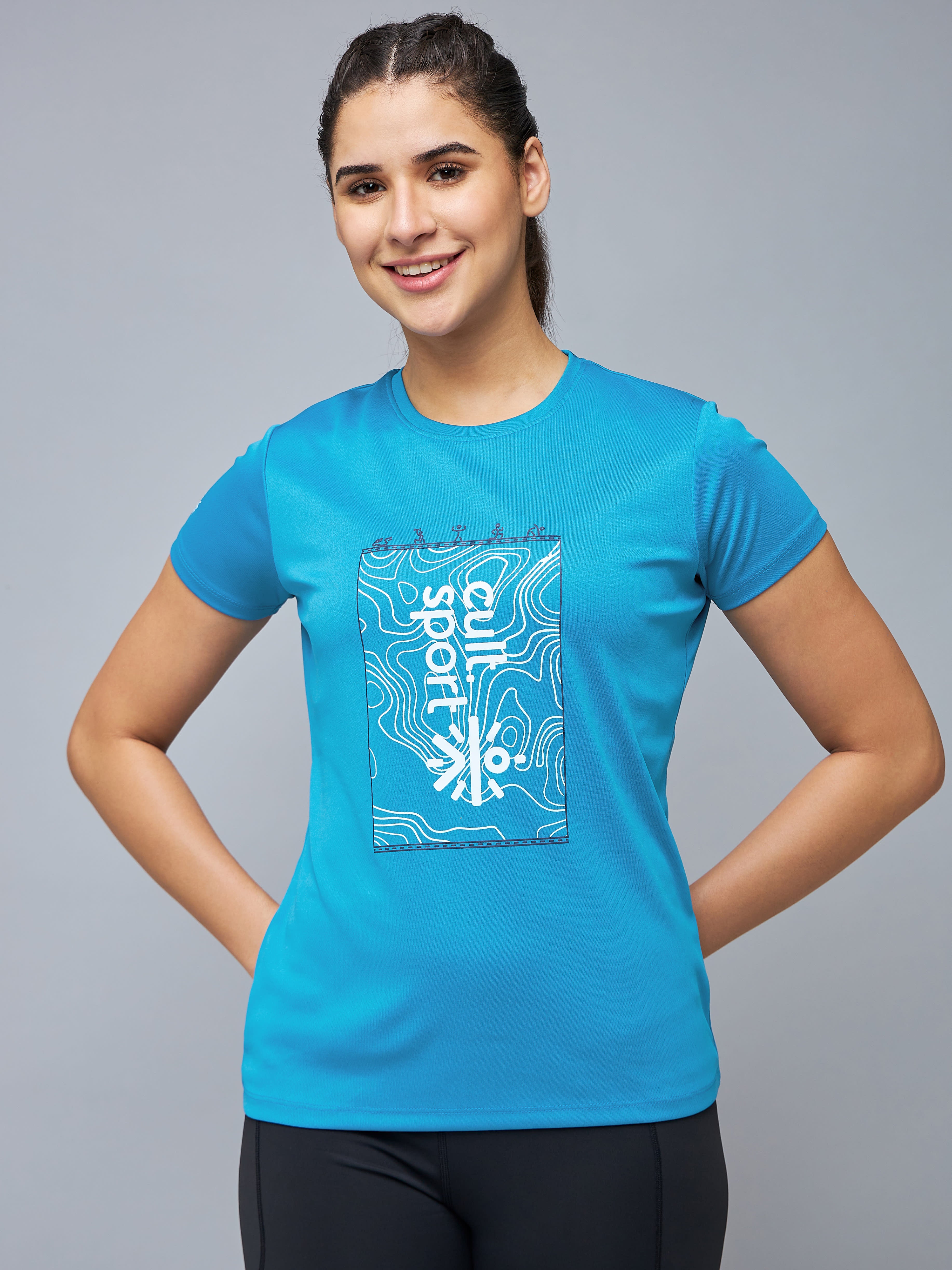 Graphic Print Workout T-shirt