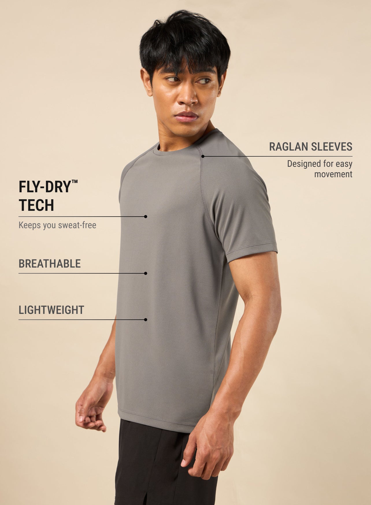 Men's Grey Speed Up T-shirt