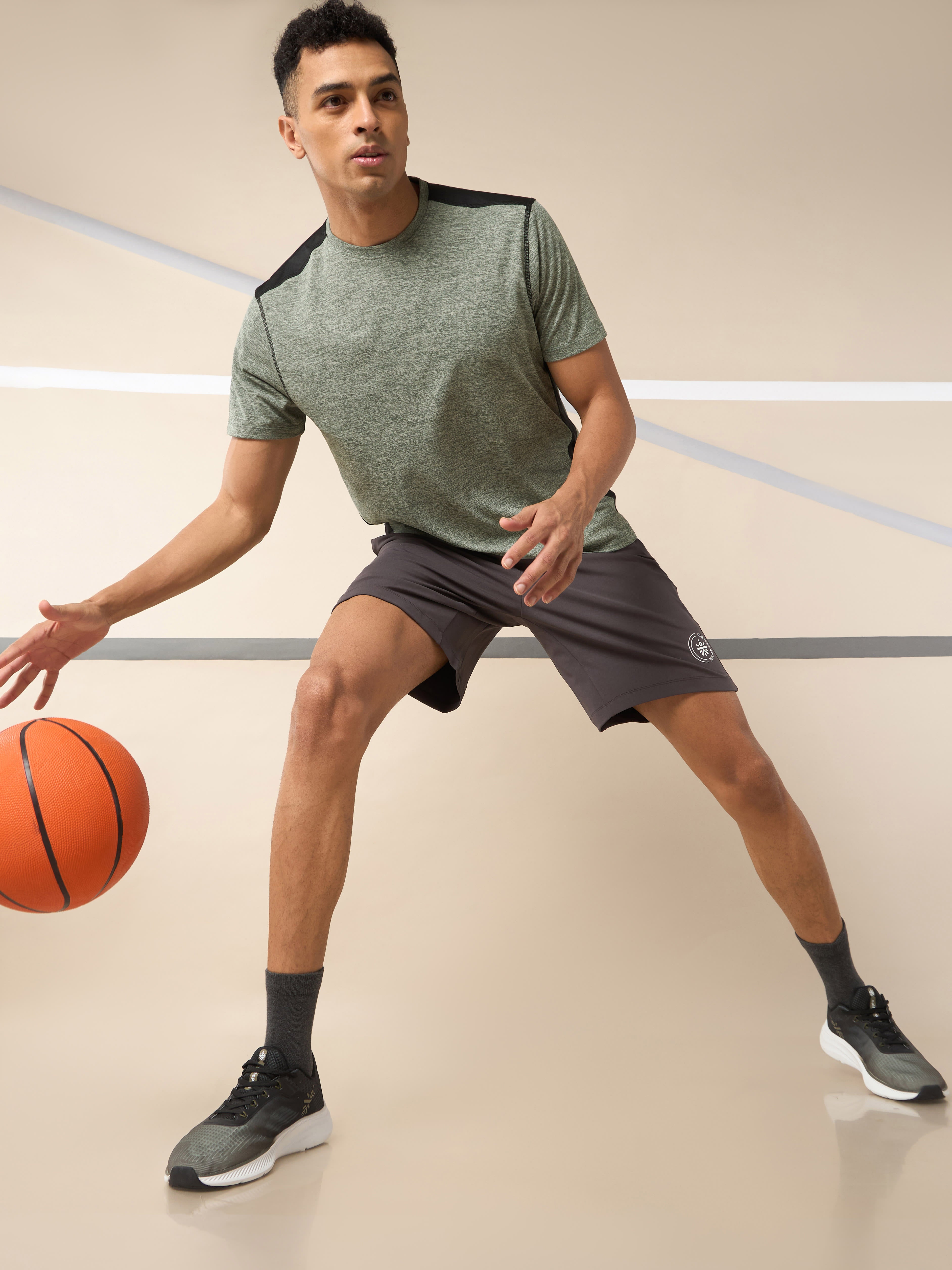 Men's Amp Up Performance Olive Comfortech T-shirt