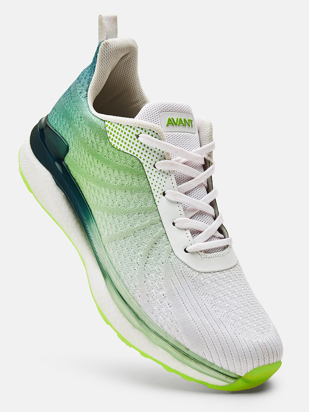 Avant Men's Rainbow Casual Shoes-Green/White