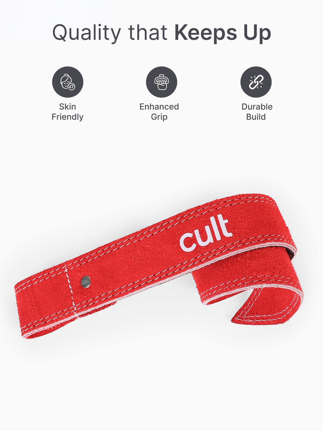 cult Neo Weight Lifting Strap Red Pack of 2