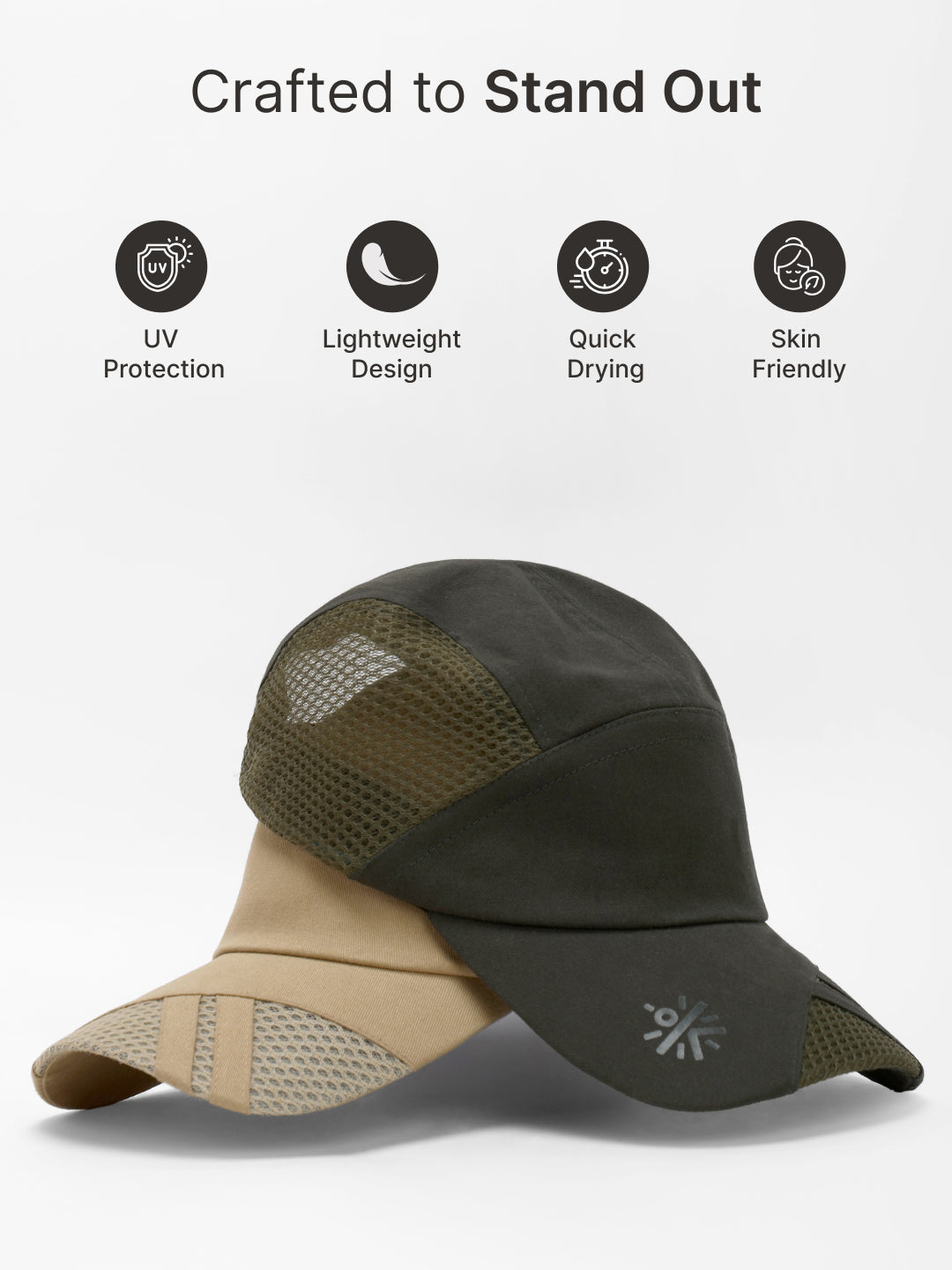 cult Cap With Mesh Olive- Unisex Adjustable Cap for Men & Women