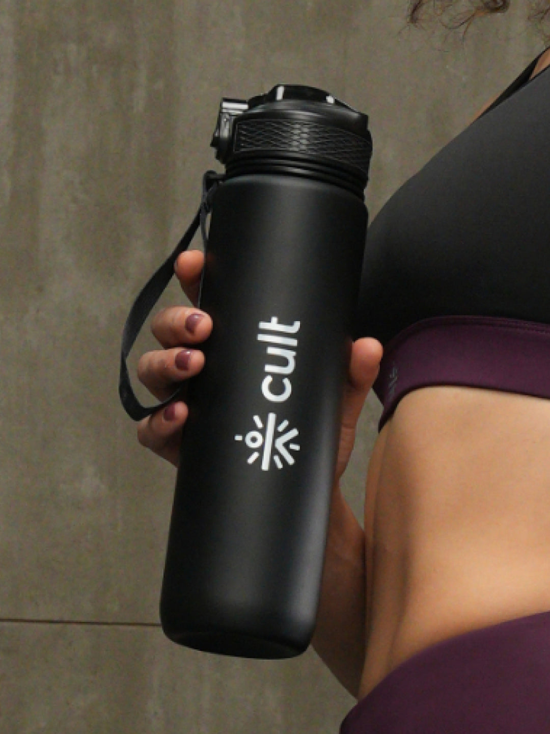 Motivational Bottle Set of 1L and 2L Black