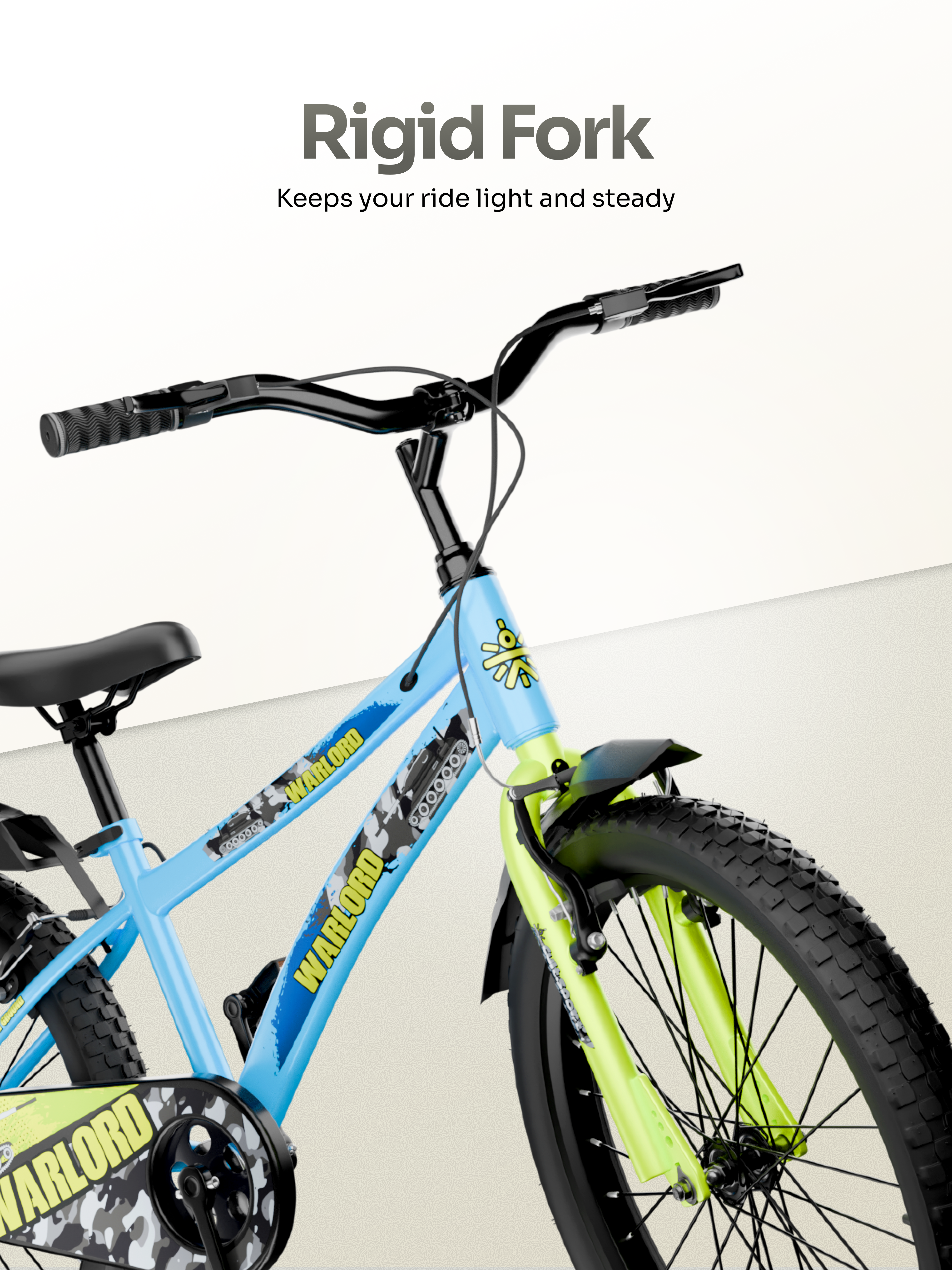 Warlord 20T Steel Frame Kids Bike Blue