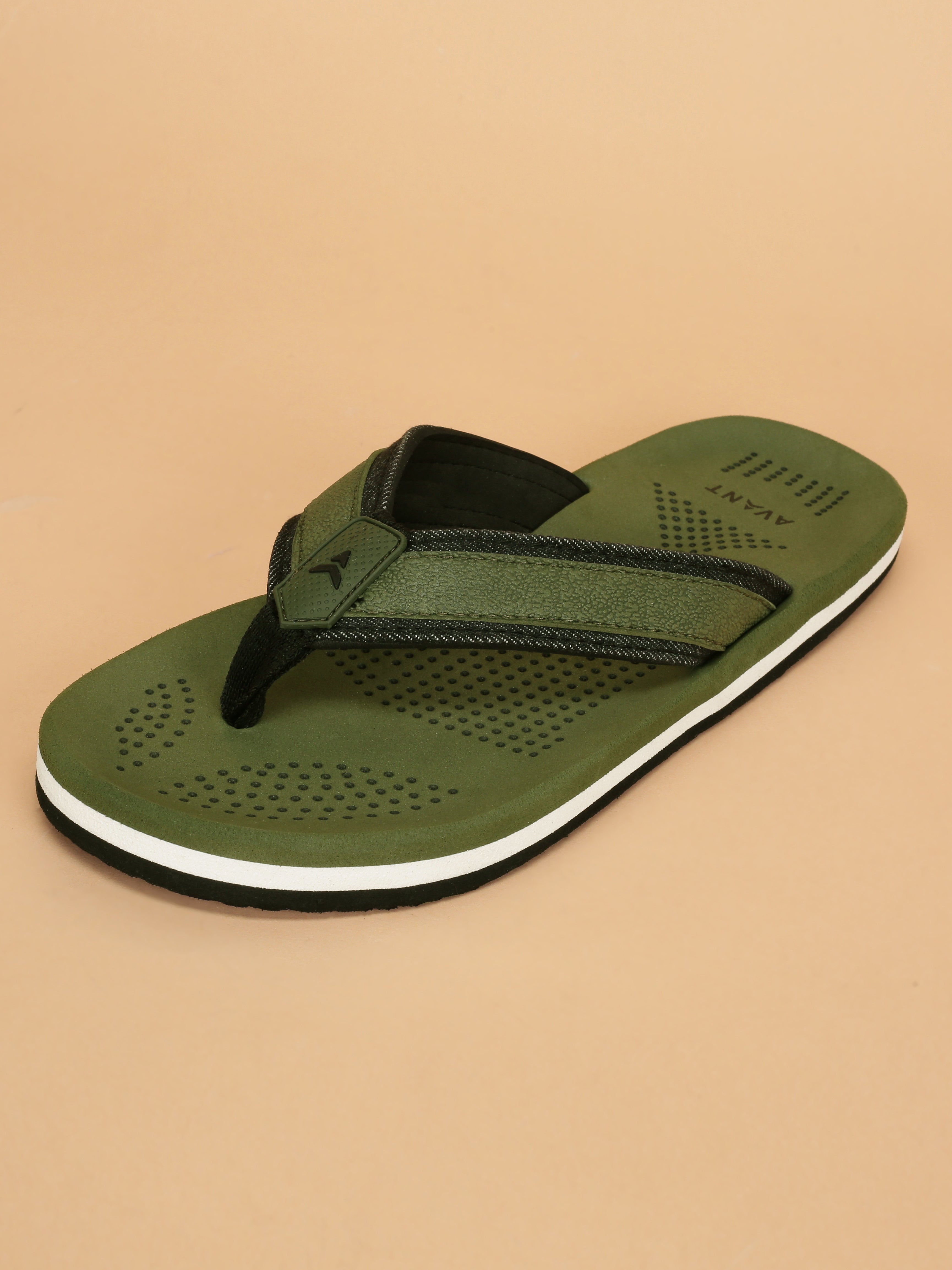 Avant Men's Brook Flip Flops - Green/Black