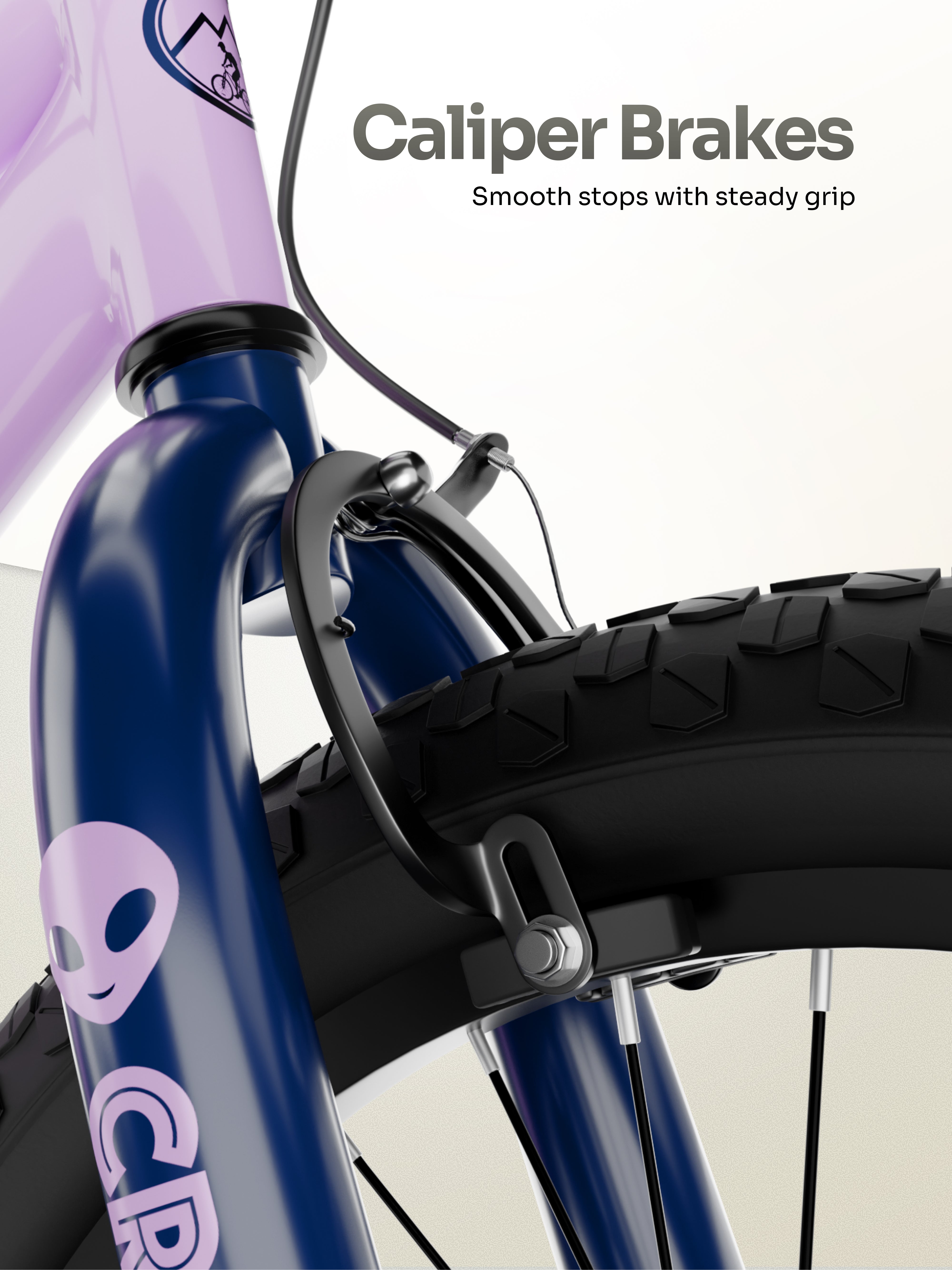 Urban Terrain Cruize 16T Single Speed Kids Cycle, Lavender