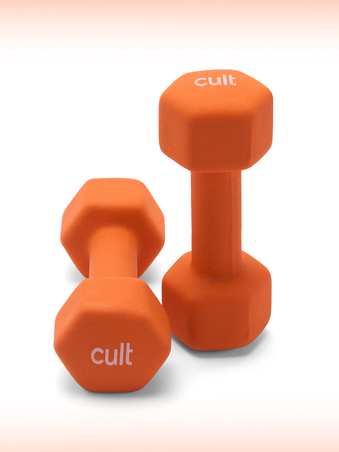 Cult 3KGx2 Neoprene Dumbbells For Home & Gym Exercises (Orange)