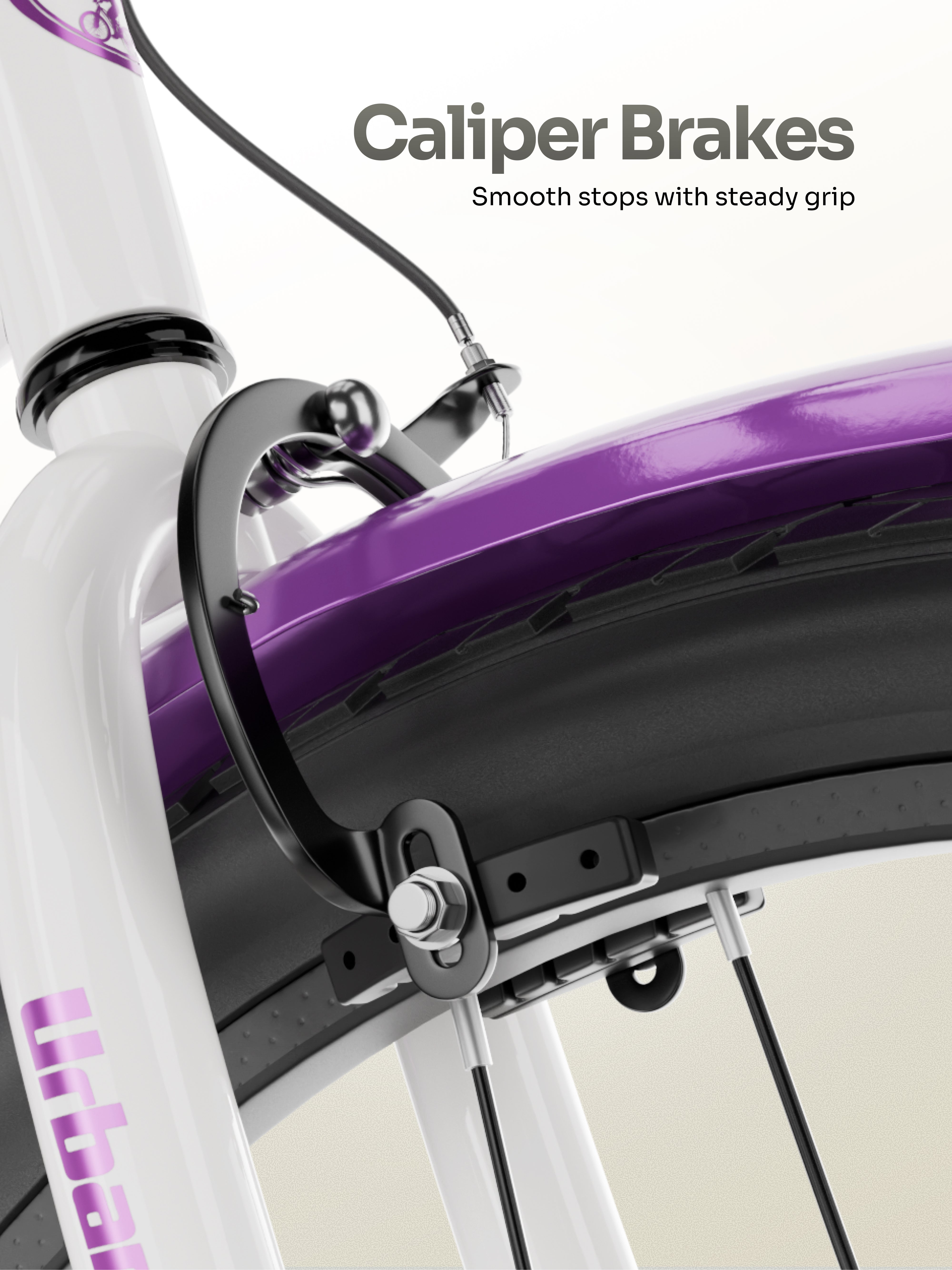 Autumn Women Cycle Steel 26 inch Tyre Single Speed With Single Wall Rim, Caliper Brakes and Rigid Fork, Voilet