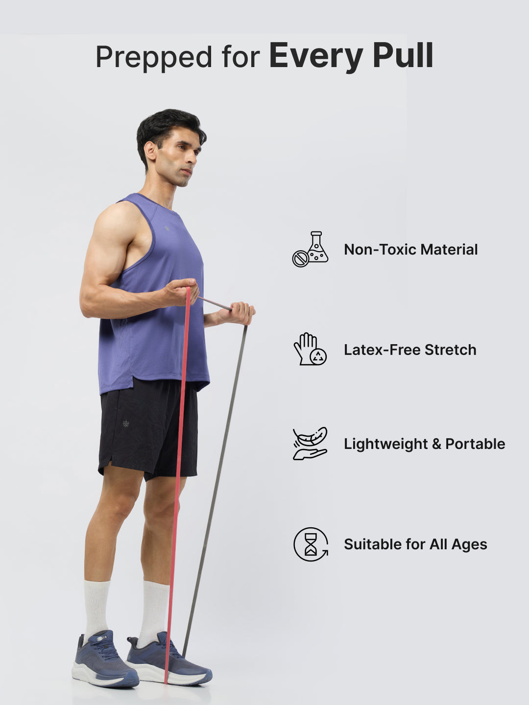 CULT Resistance Band 13MM -15-35lb- Red And Grey