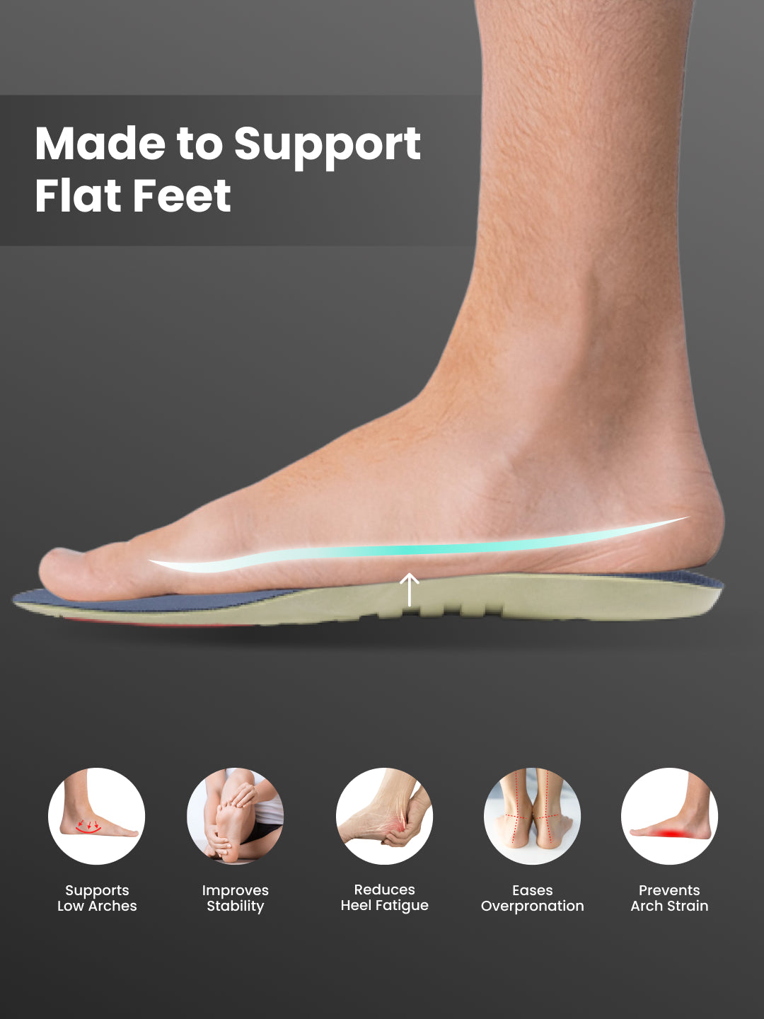 cult Men's Flat Feet- Arch Max Insoles