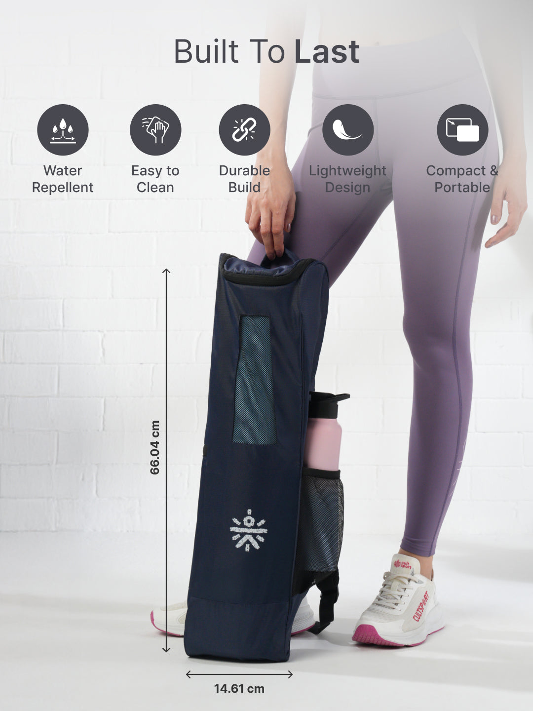 cult Yoga Bag Blue Multi Utility Pockets