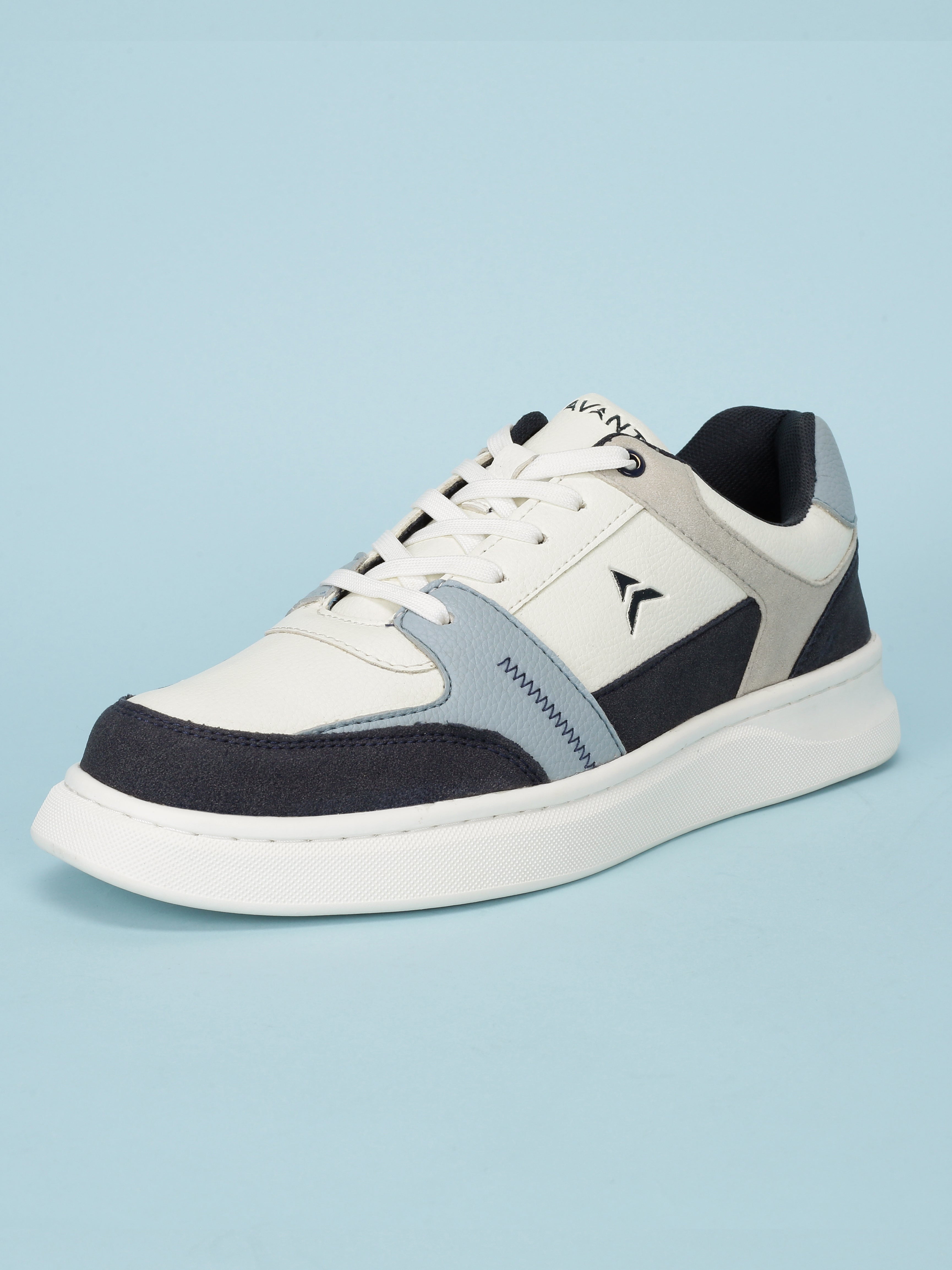 Avant Men's Cobalt Casual Sneakers - White