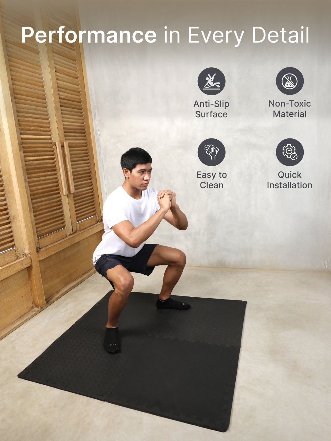 cult Interlocking Workout Mat Tiles