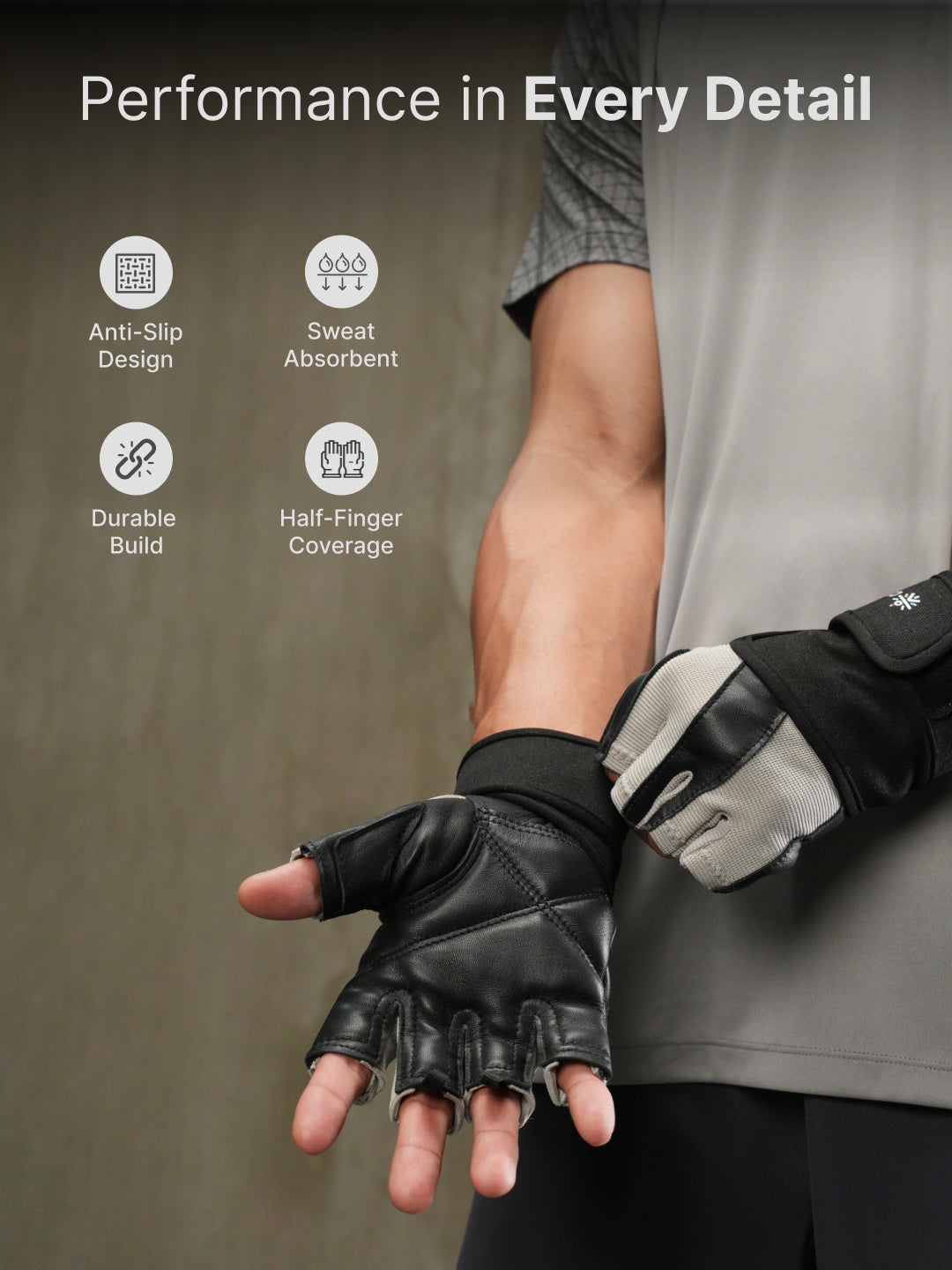 CULT Gym Gloves Premium - Beige