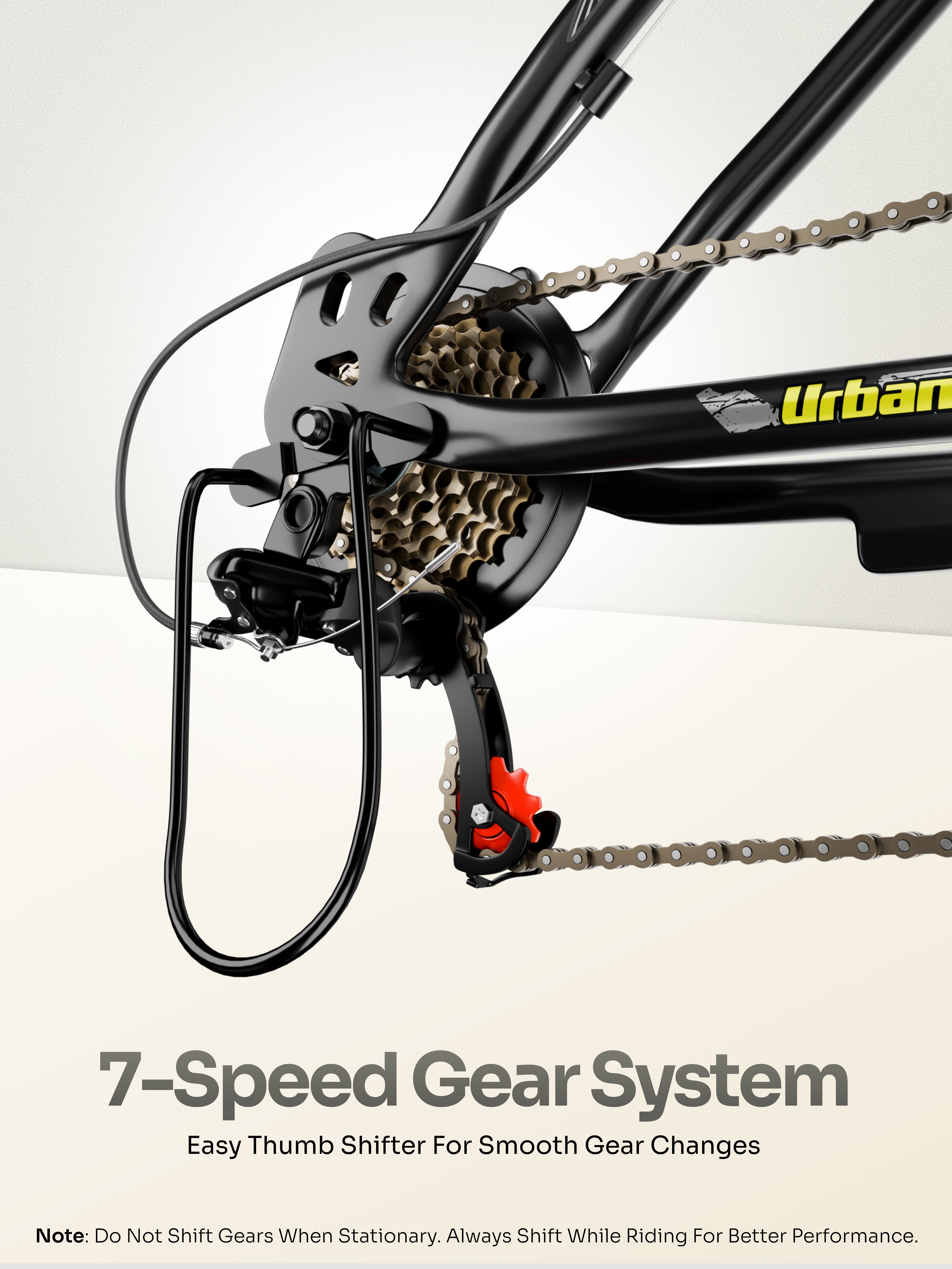 Galaxy Max Mountain Bike Steel 7 Speed Cycle 26 inch Tyre, Green With Front Suspension, Single Wall Rim and Dual Disc Brakes Ideal For 5 ft to 5.7 ft, Free Trainer Sessions and Cycling Event