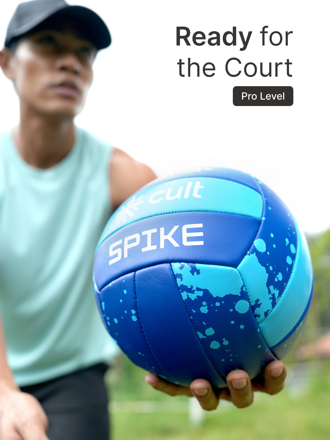 Cult Volleyball Combo – Spike Blue + Ball Pump