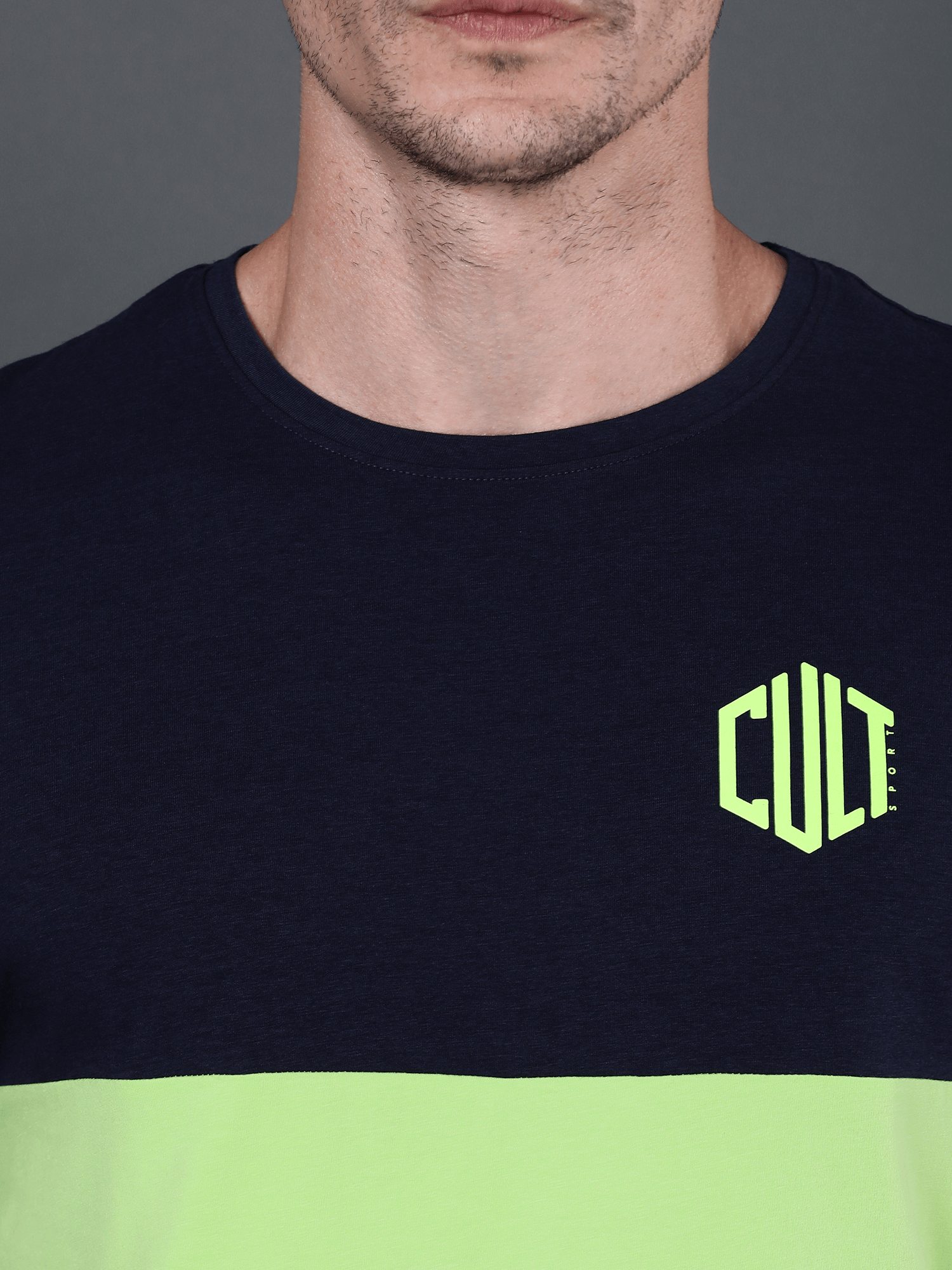 Bamboo Snug Navy Lime Casual Tee
