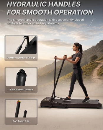 Cult Walking Pad with Trek Motion for Home | 4 HP BLDC Motor | 2-Level Manual Incline | LED Display | 130 kg Weight Capacity | Foldable & Portable