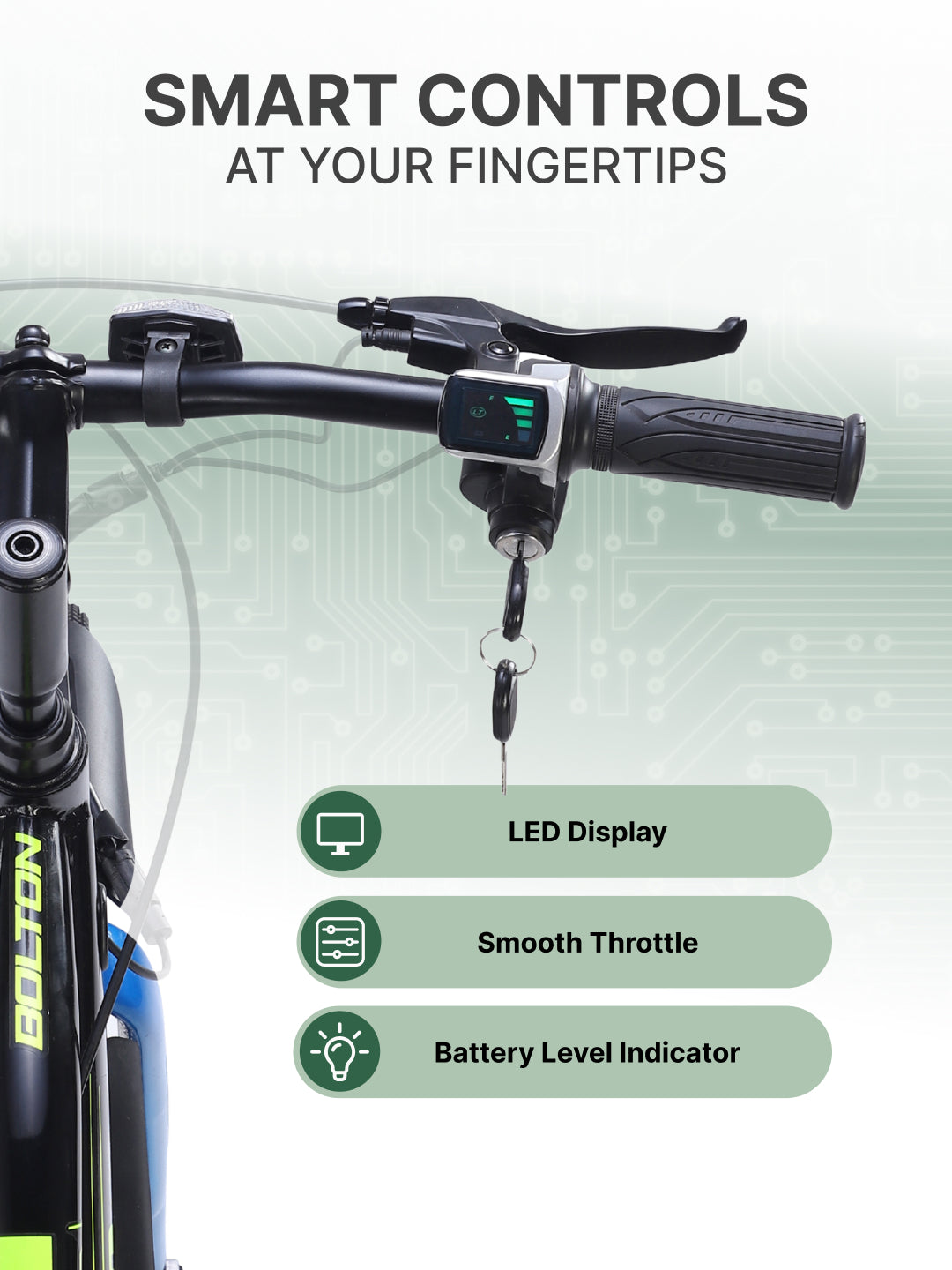 BOLTON27.5TBLACK with 4 hrs Fast Charge, Cycling Event BLDC Motor 27.5 inches Single Speed Lithium-ion (Li-ion) Electric Cycle, Ideal for Unisex, 15+ Years