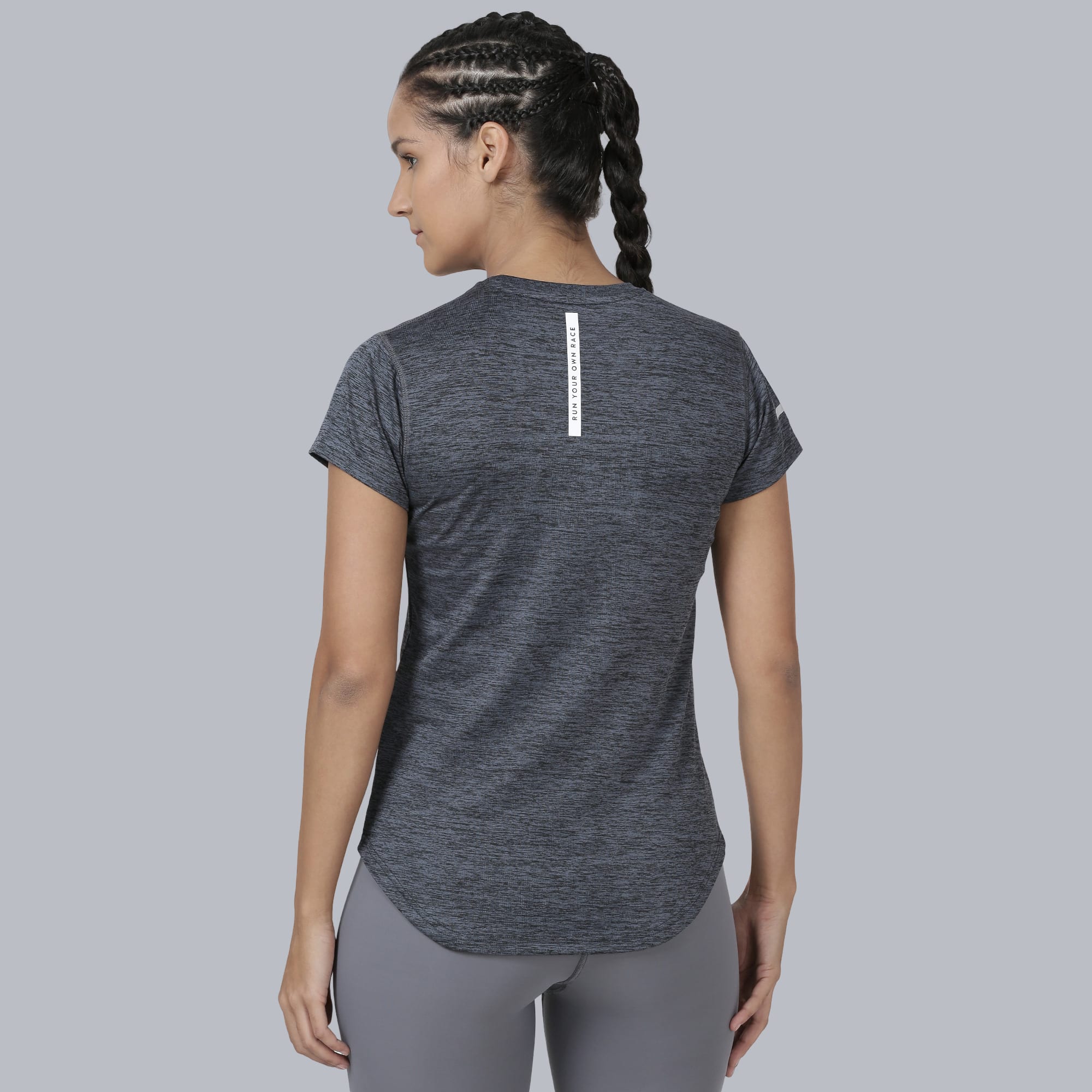 Vital Breeze Dark Grey Gym Tee