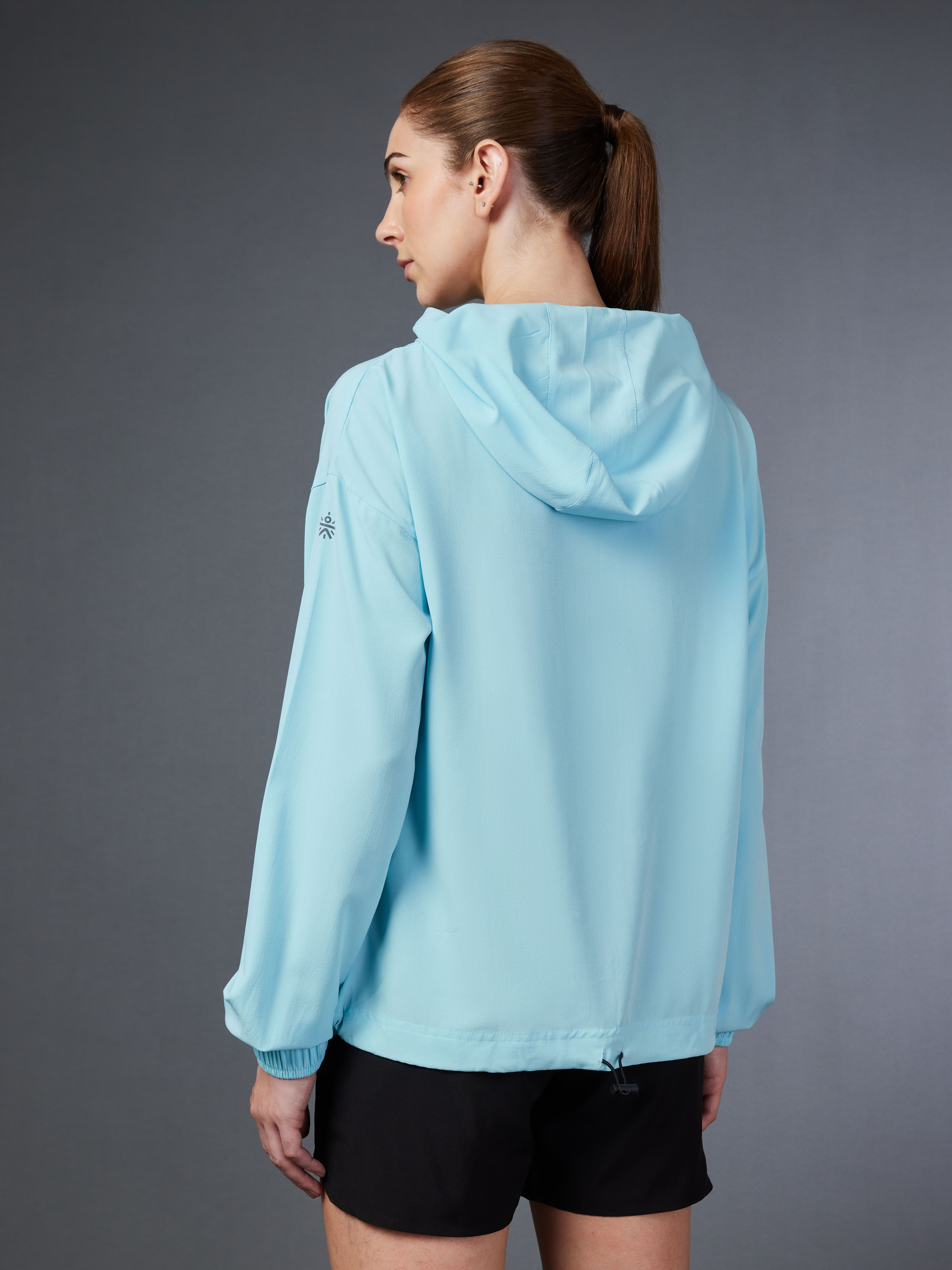 Women's Sky Blue Wind Breaker Jacket