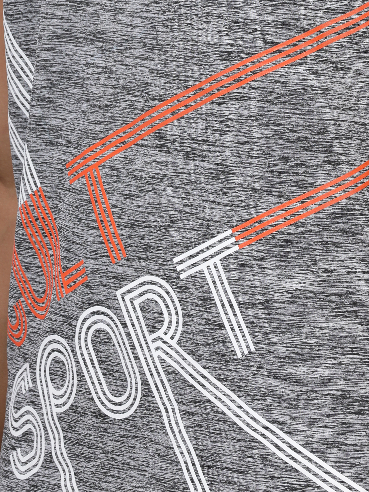 Signature Network Grey Mel Workout Tee