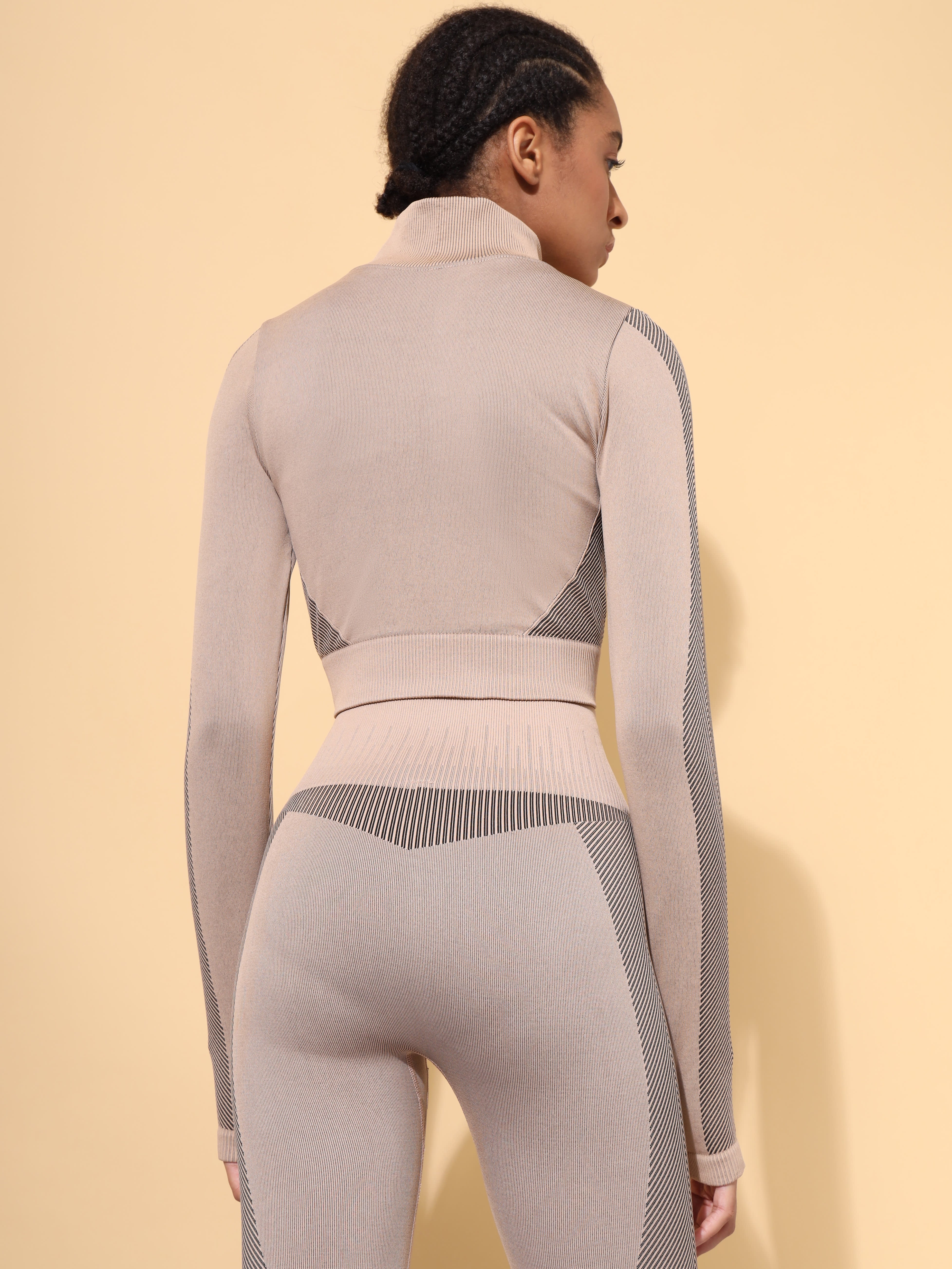 Seamless Dual Tone Crop Top