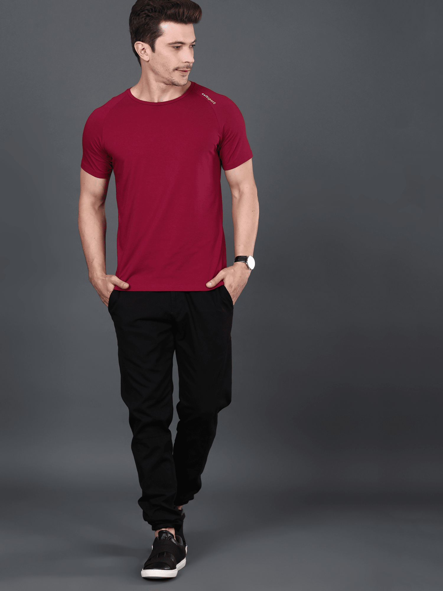 Bamboo Class Burgundy Casual Tee