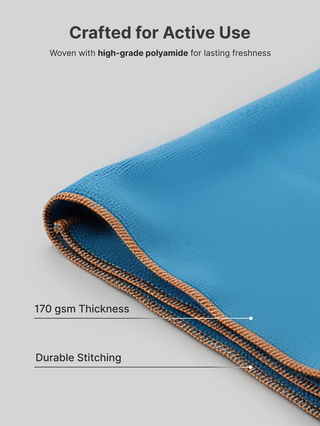 cult Microfiber Gym Towel for Men & Women with Elastic Loop - Small