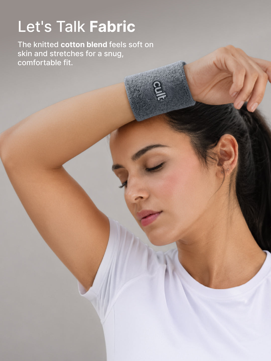 Cult Wrist Band Pack of 2 - Grey & Black