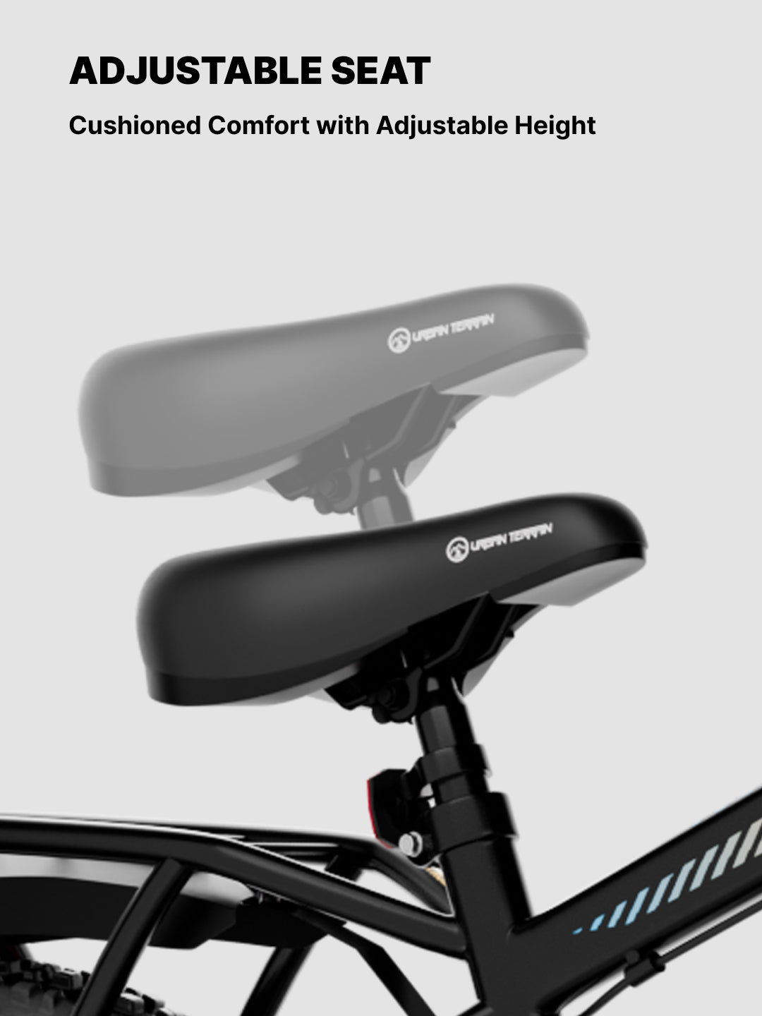 Urban Terrain Comet Pro 26T Single Speed Steel Mountain Bike with Front Suspension & Dual Disc Brakes (Black)