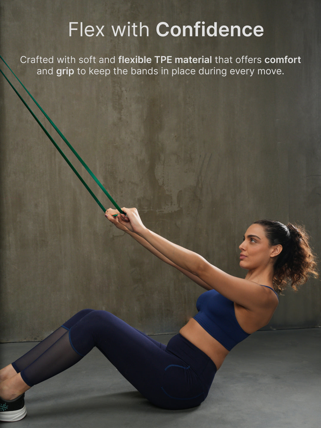 cult Resistance Band for Stretching, Pull Ups, Home Exercise and Gym Workout Stretch for Men & Women Green(22-56kgs Resistance)