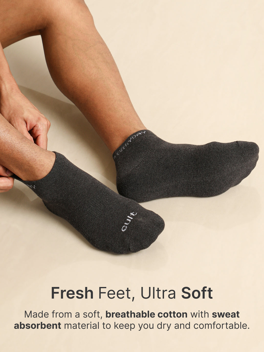 Sports Low Ankle Length Pack of 5 Blue,Yellow,White & Black Men's Cotton Socks